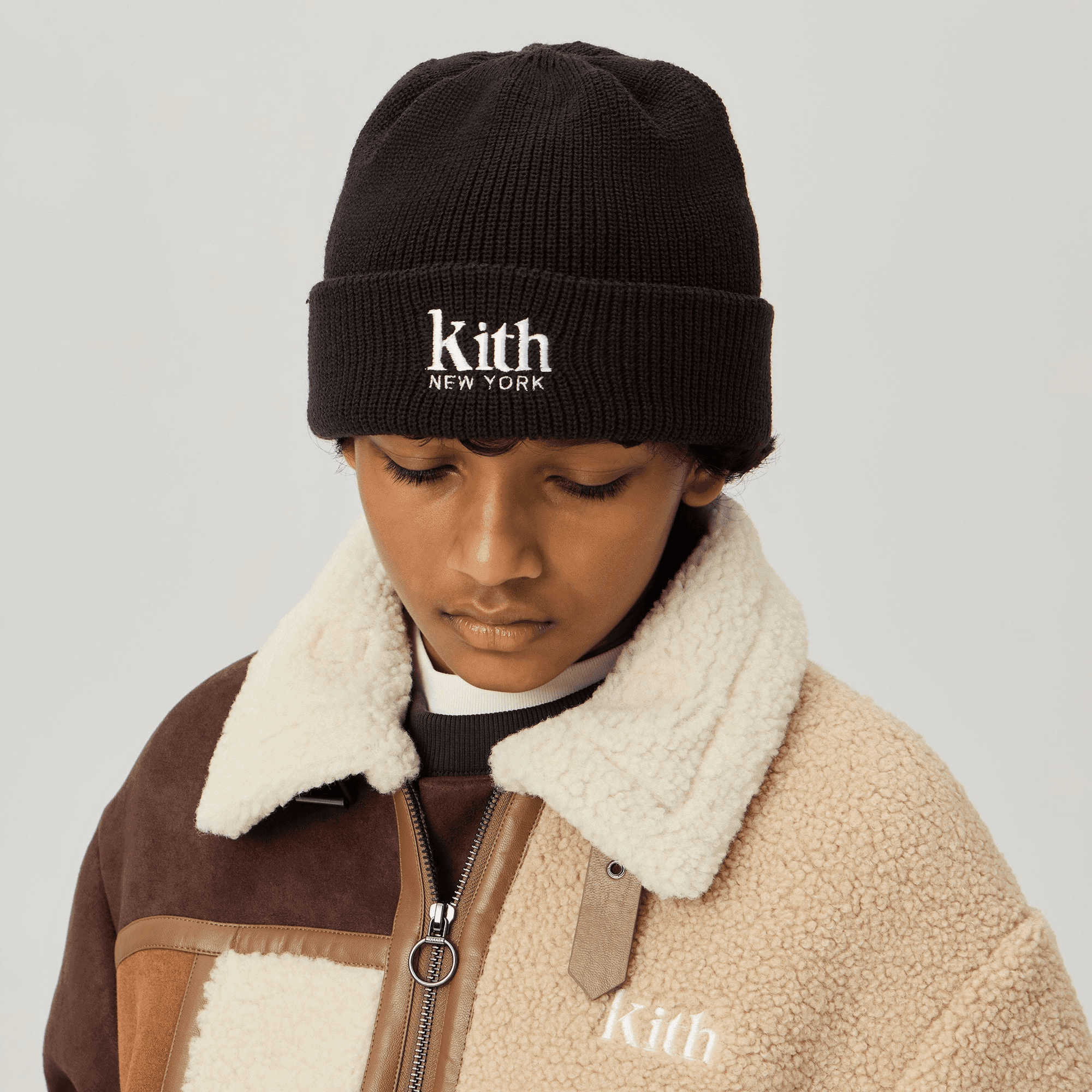 Kith Kids Classic Rib Beanie - Kindling — Image 3