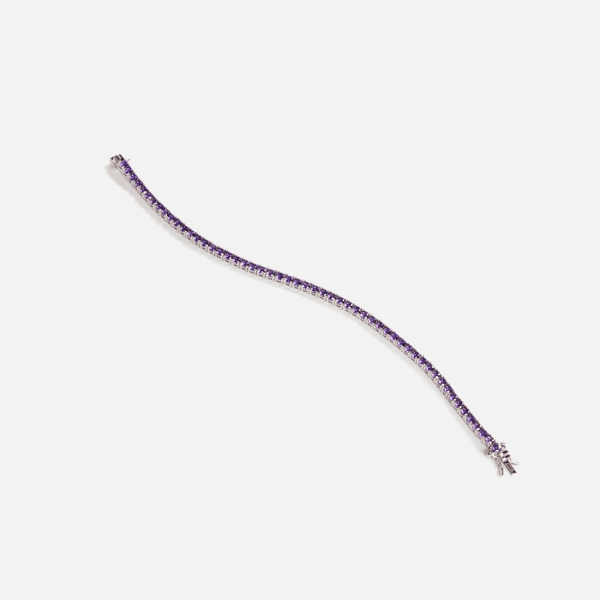 Amy Shehab Crystal Tennis Bracelet - Purple — Image 3