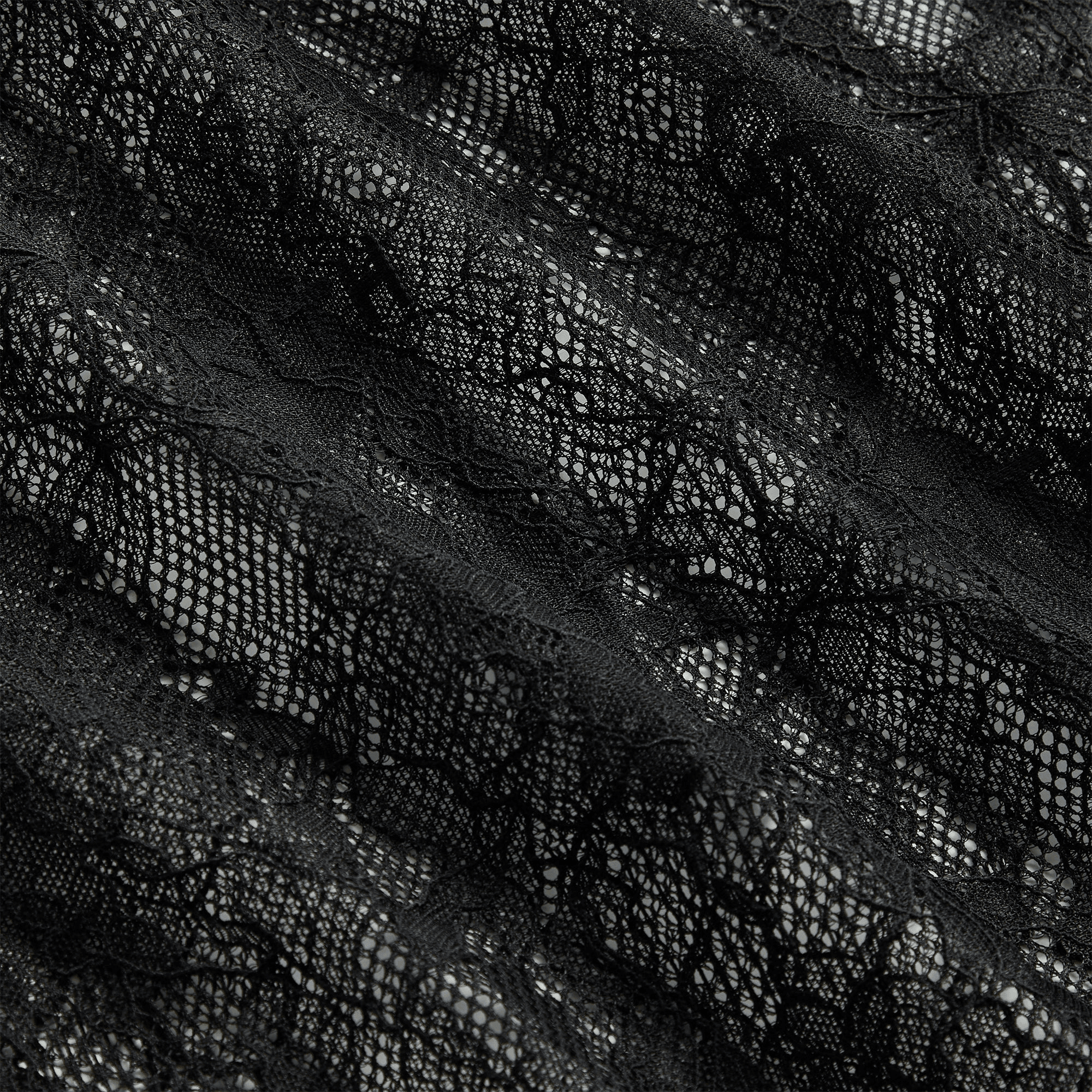 Lisa for Kith Women Lyla V-Neck Lace Maxi Dress - Black — Image 3