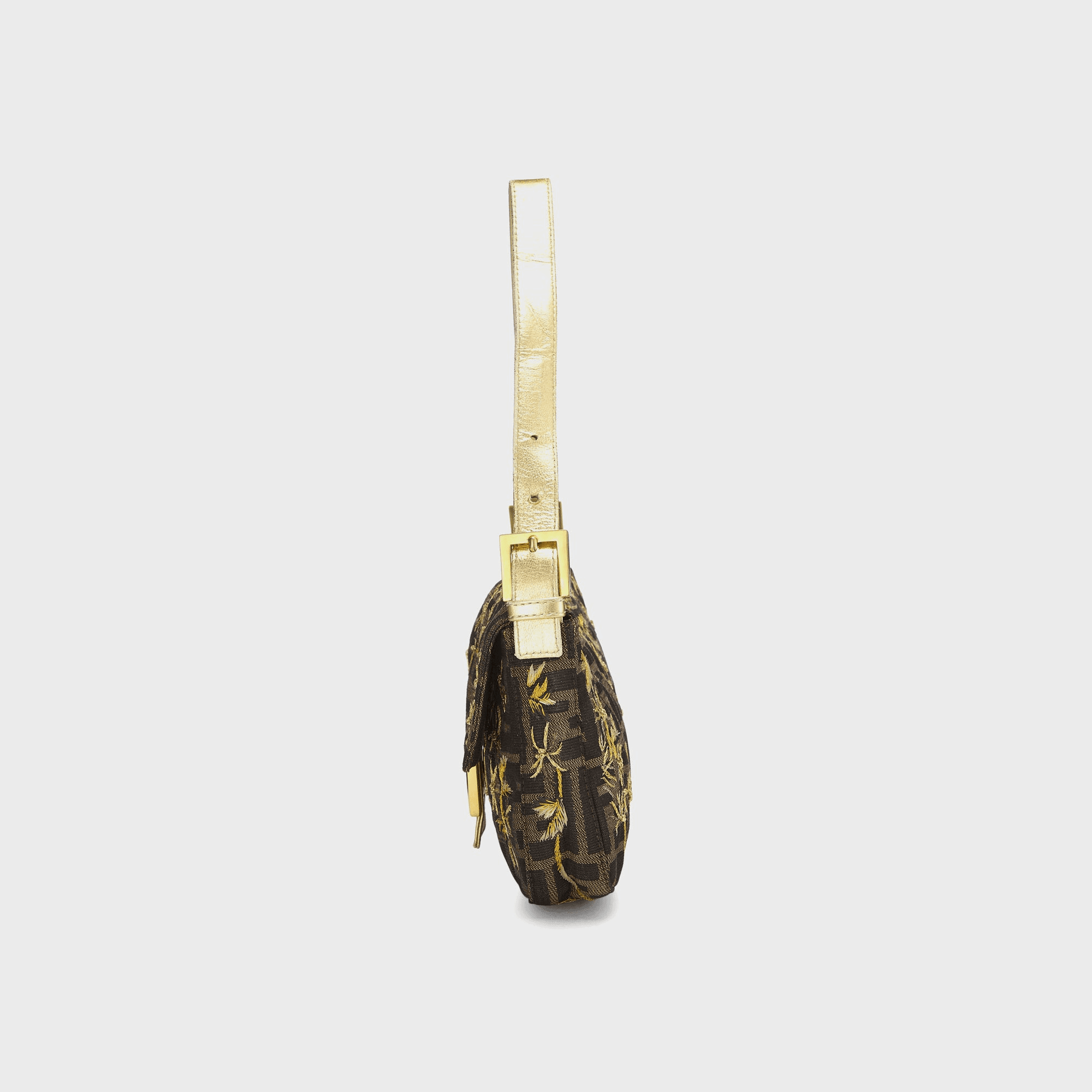 WGACA Fendi Gold Embroidered Baguette - Multi — Image 6