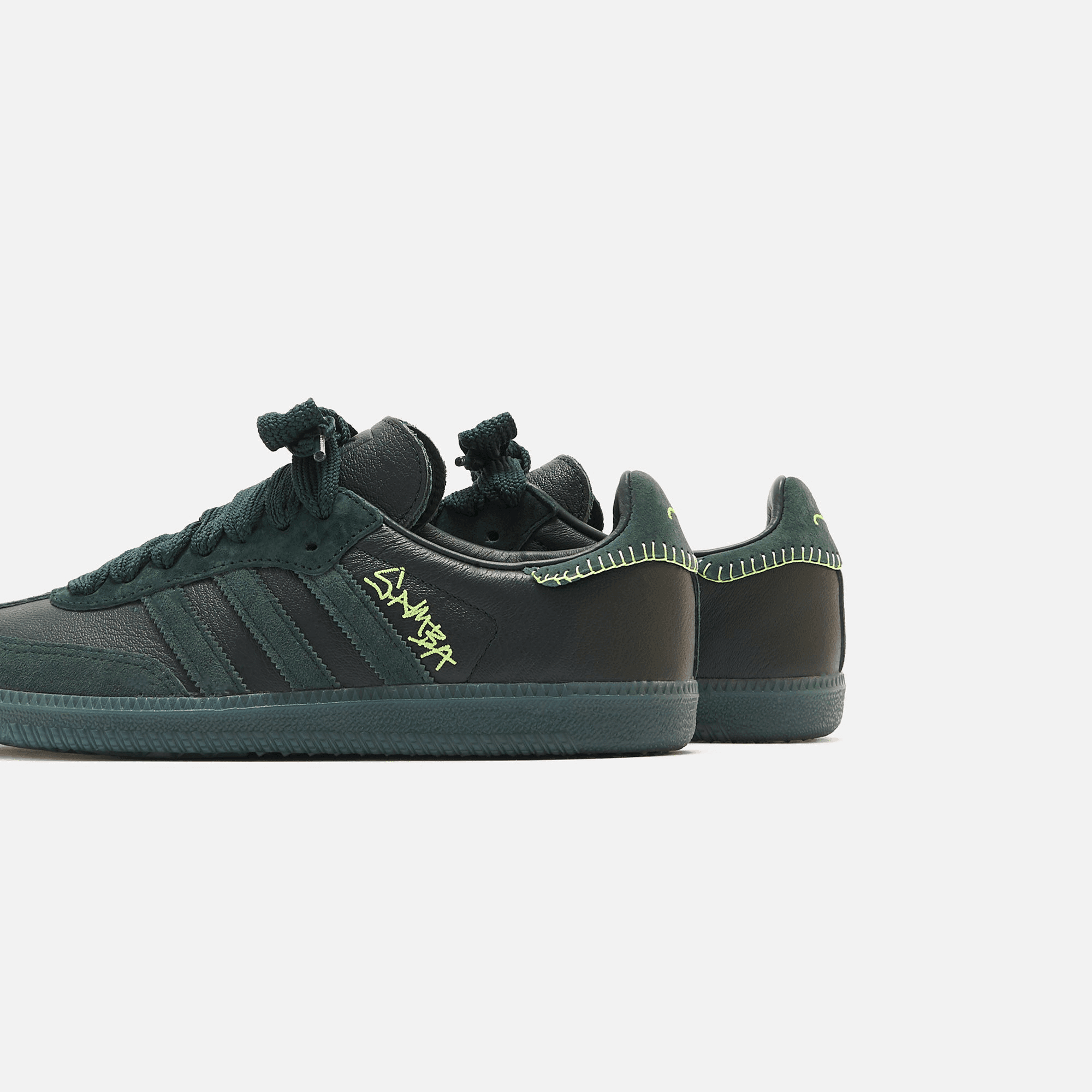 adidas Consortium x Jonah Hill Samba - Green Night / Mineral Green / Ecru Tint — Image 2