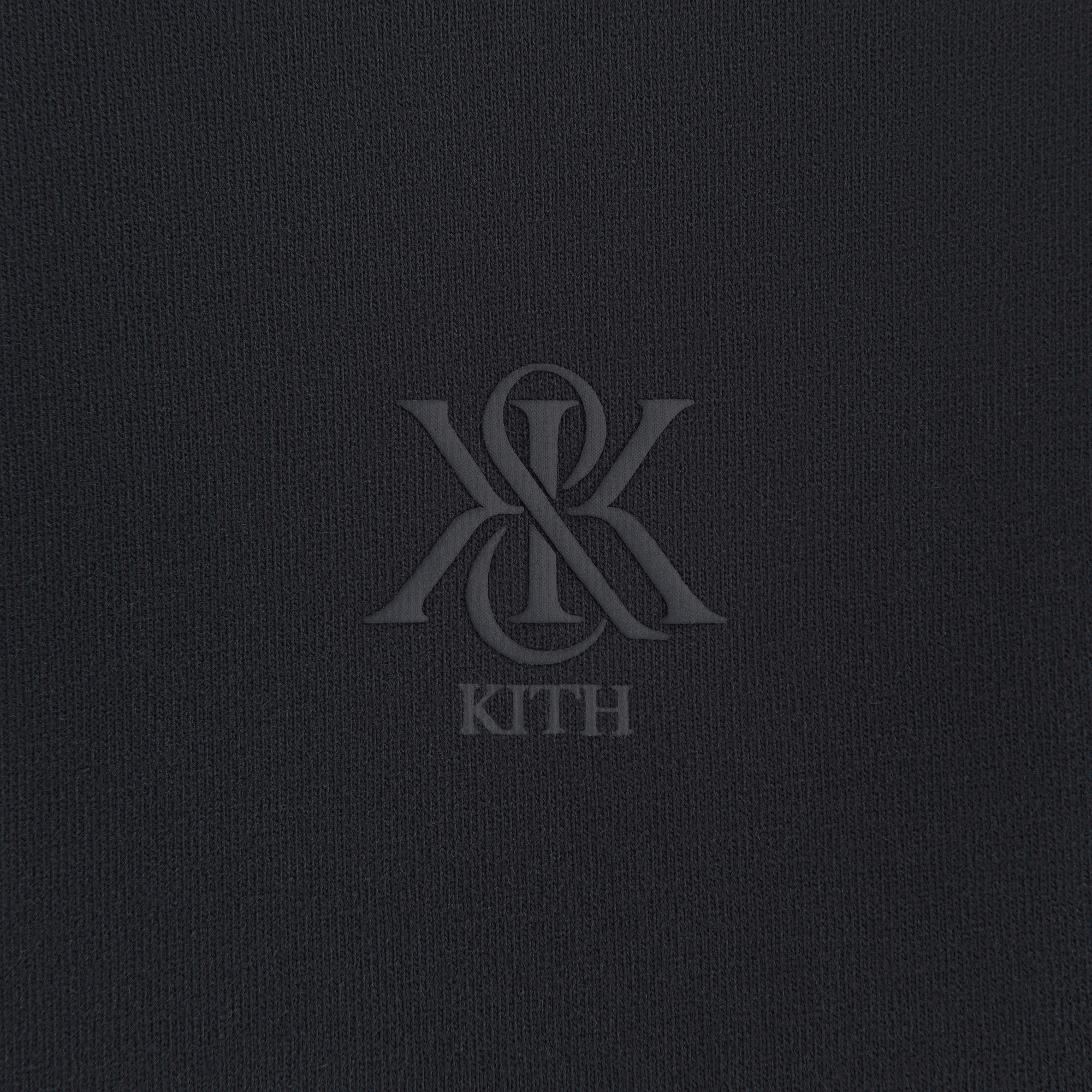Kith Women Mockneck Vintage Sueded Tee - Black — Image 2
