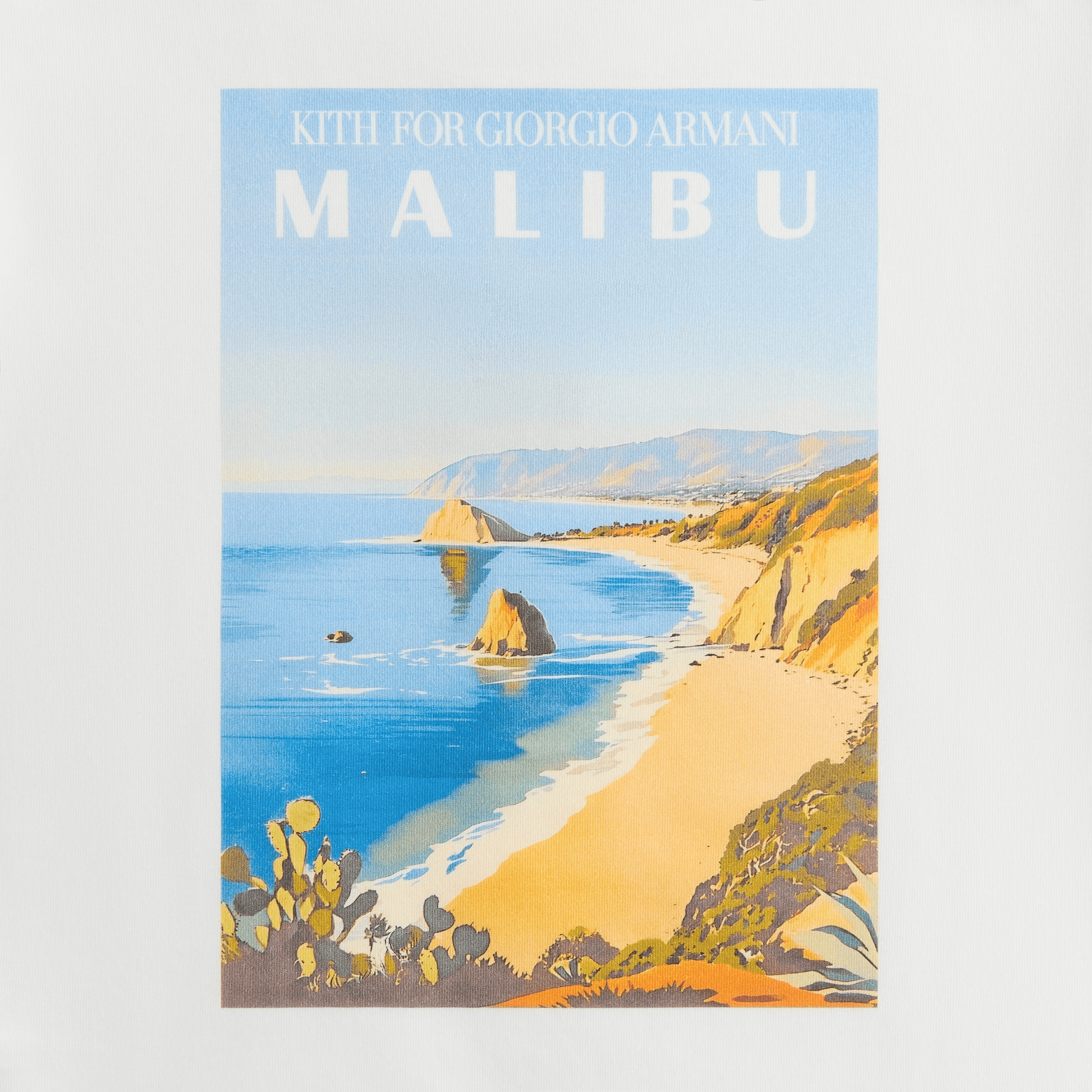 Giorgio Armani & Kith Women Malibu Mulberry Tee - White — Image 2