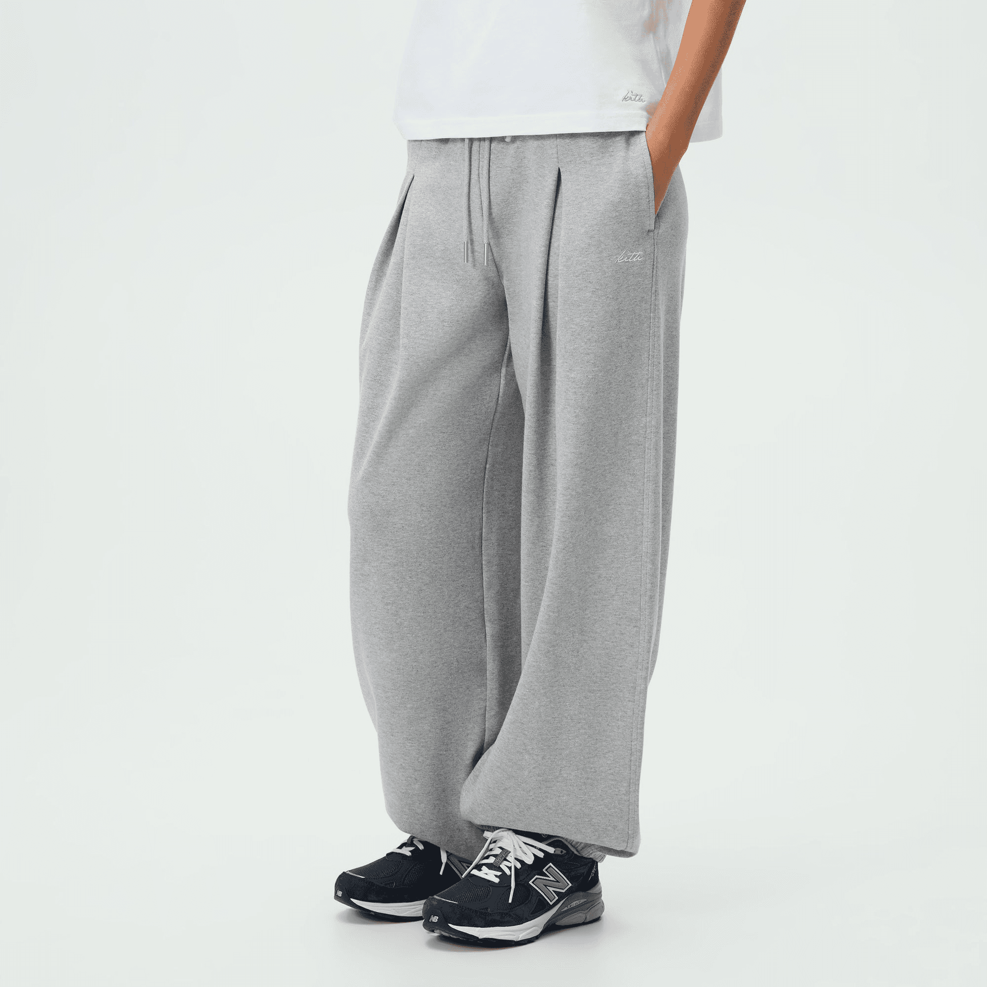 Kith Women Ivana Interlock Track Pant - Cool Heather Grey — Image 4