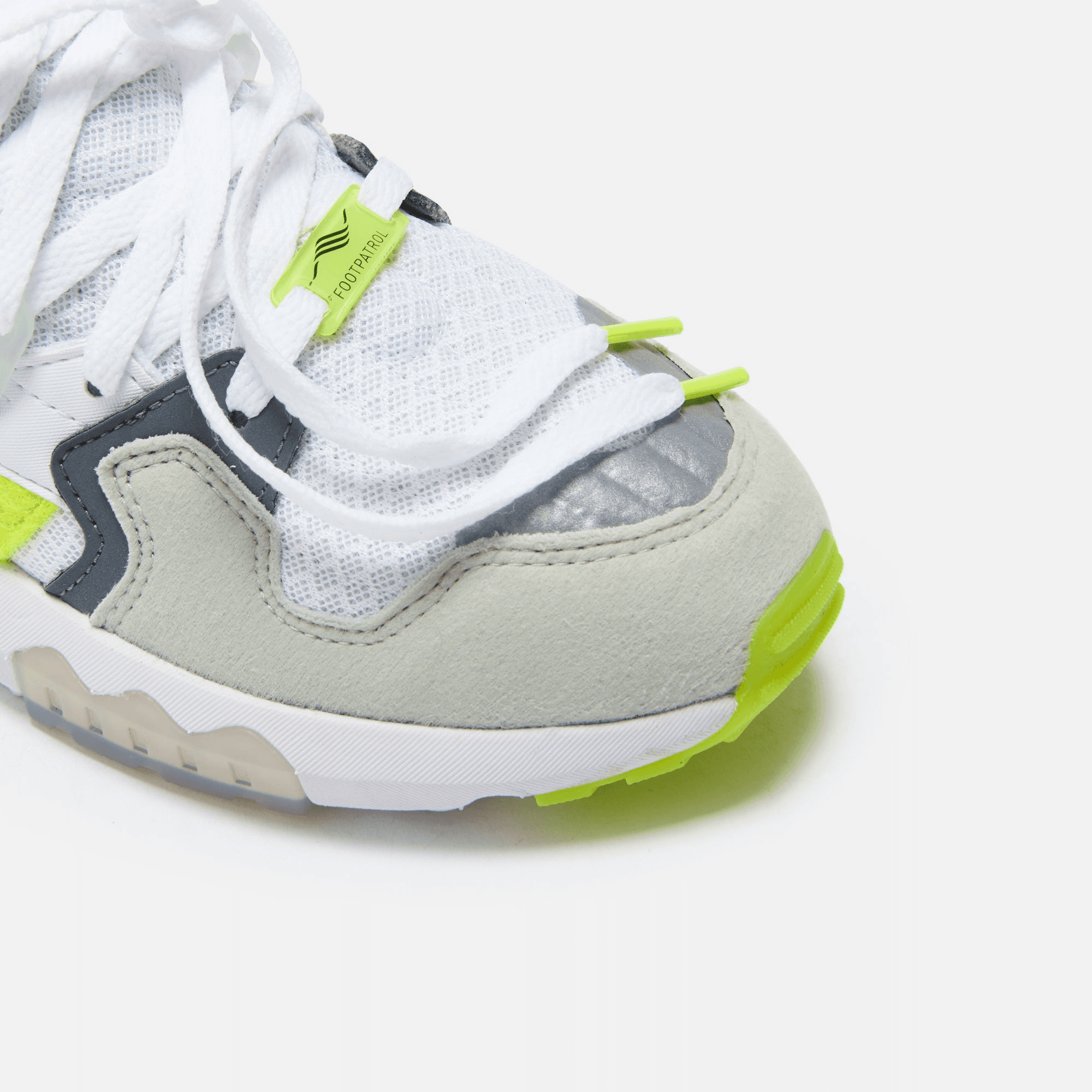 adidas Consortium x Footpatrol ZX Torsion - White / Solar Yellow / Ash Grey — Image 6