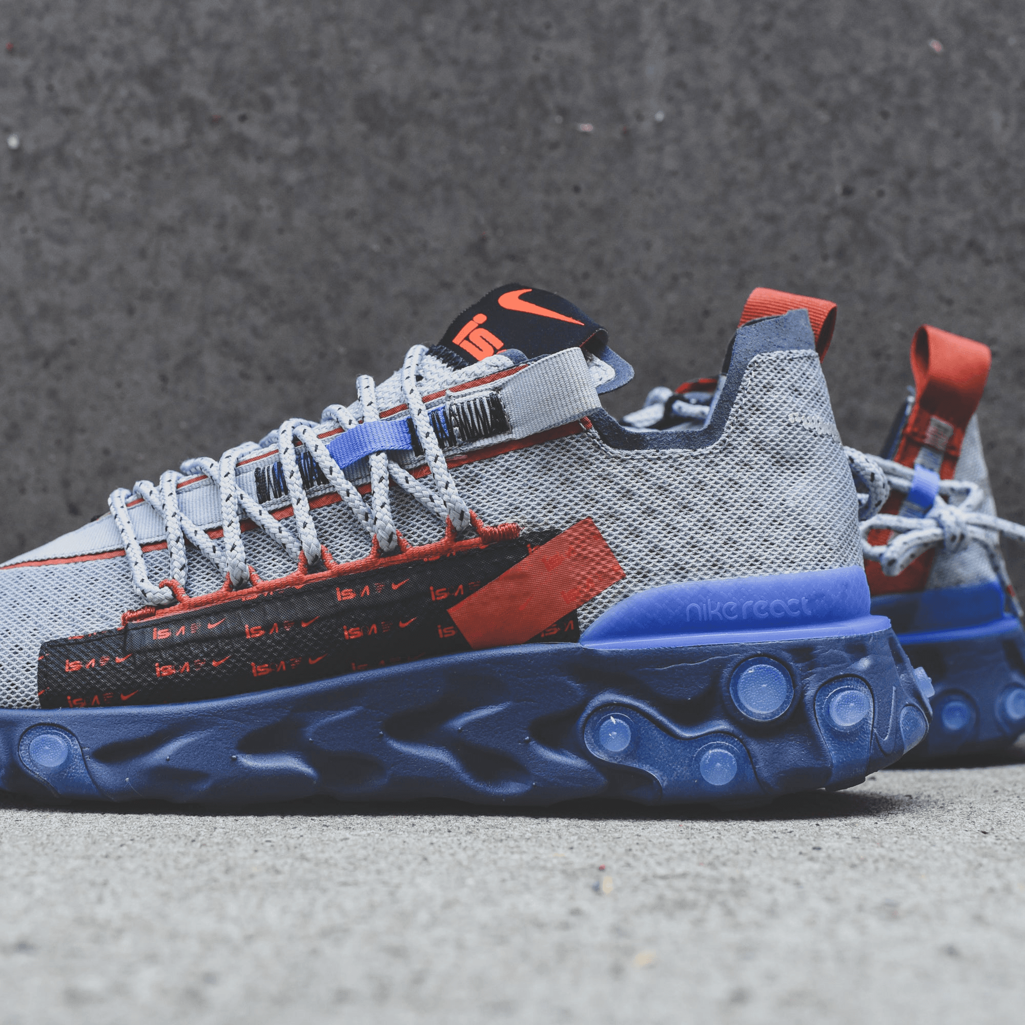Nike React ISPA - Wolf Grey / Sapphire / Dusty Peach — Image 3