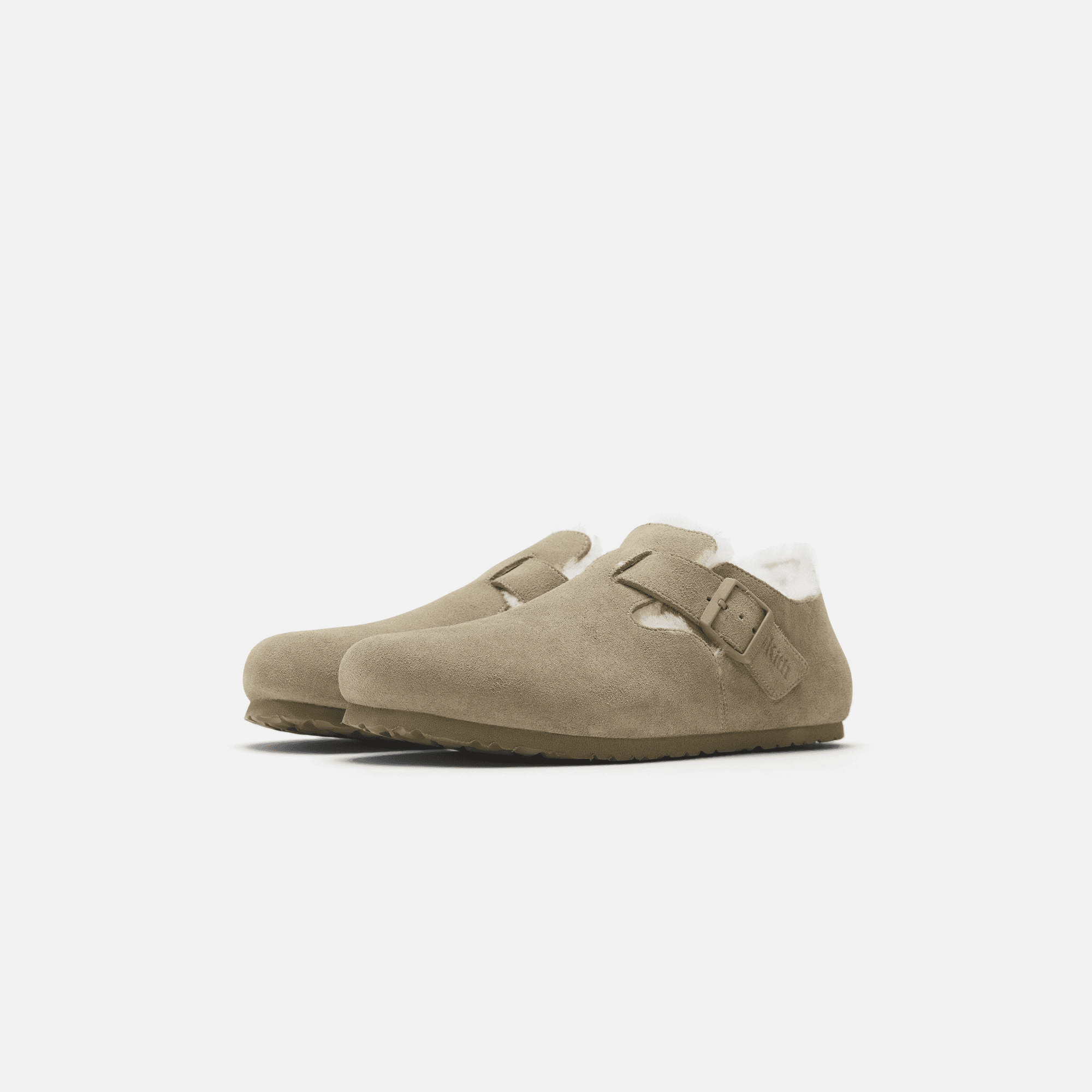 Kith Women for Birkenstock London Shearling - Faded Khaki — Image 6