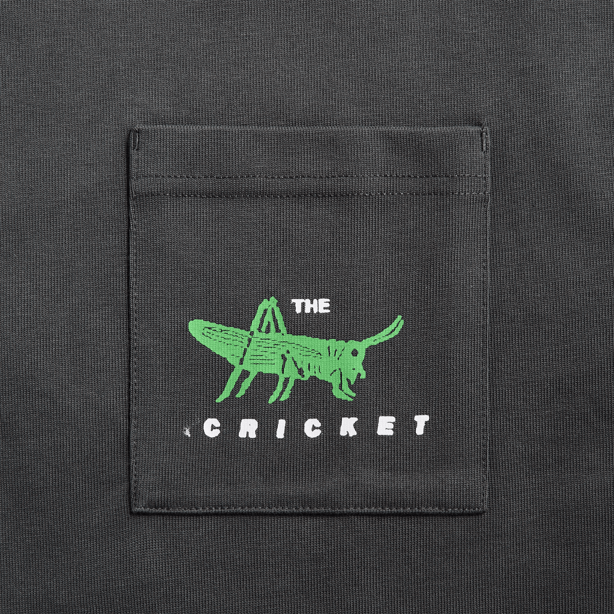 Metalwood Cricket Heavy Pocket Tee - Tar — Image 2