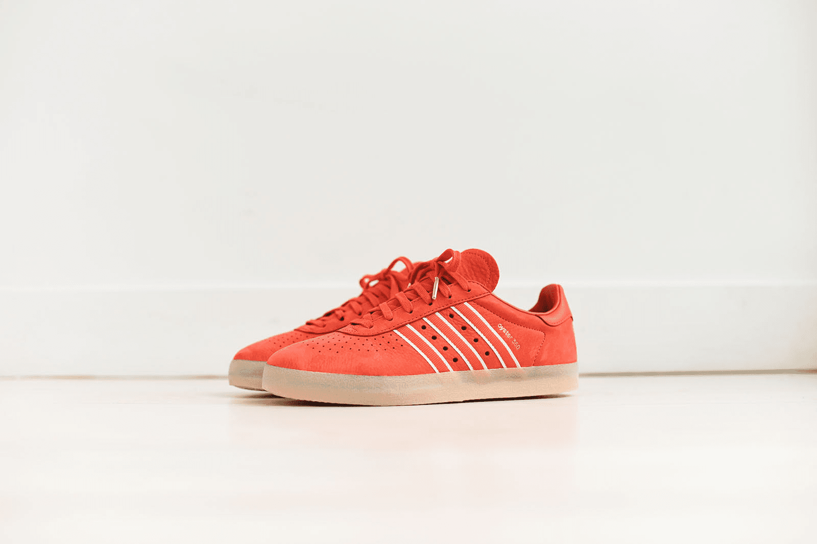 adidas x Oyster 350 - Scarlet / White / Gold — Image 4