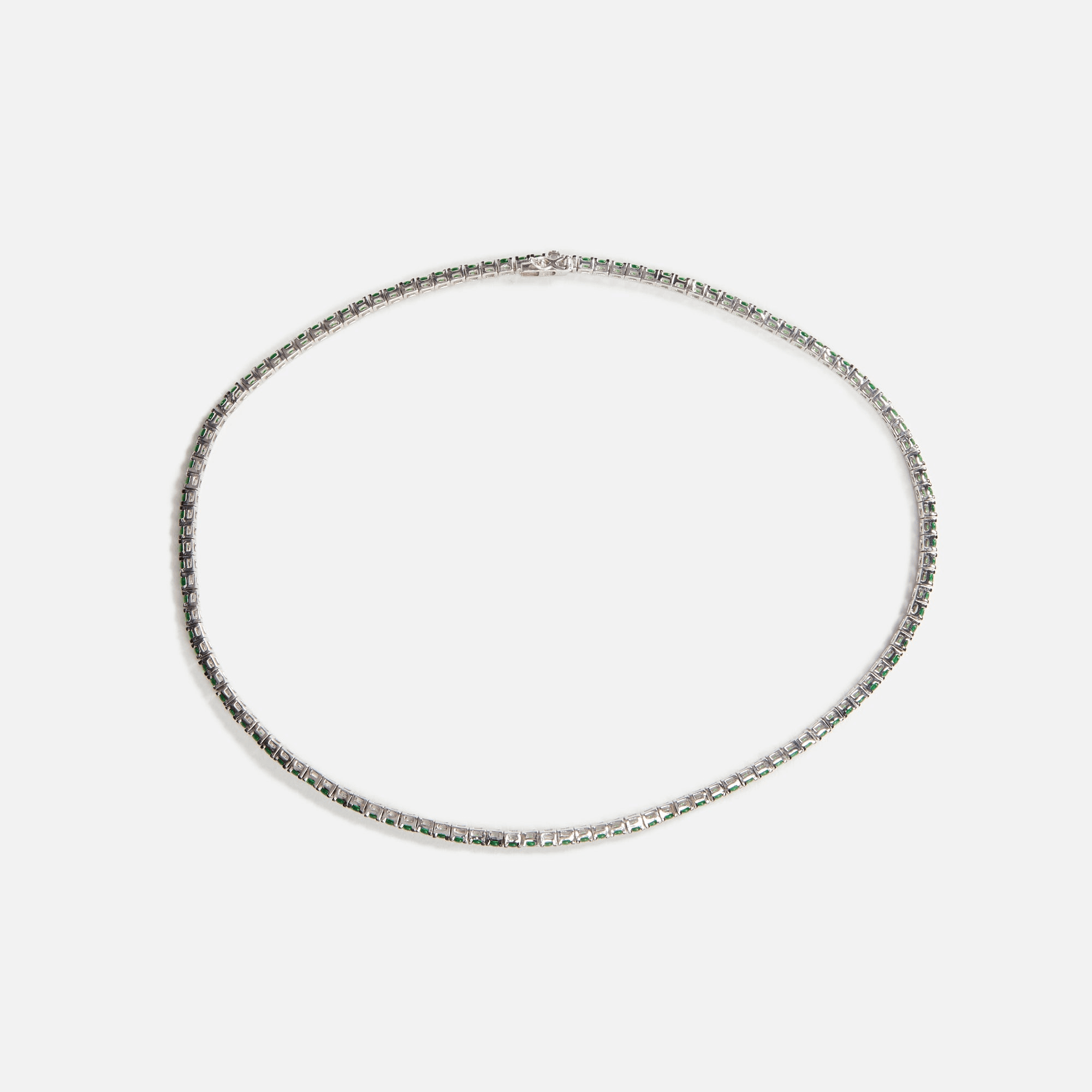 Amy Shehab Angelina II Tennis Necklace - Emerald — Image 2