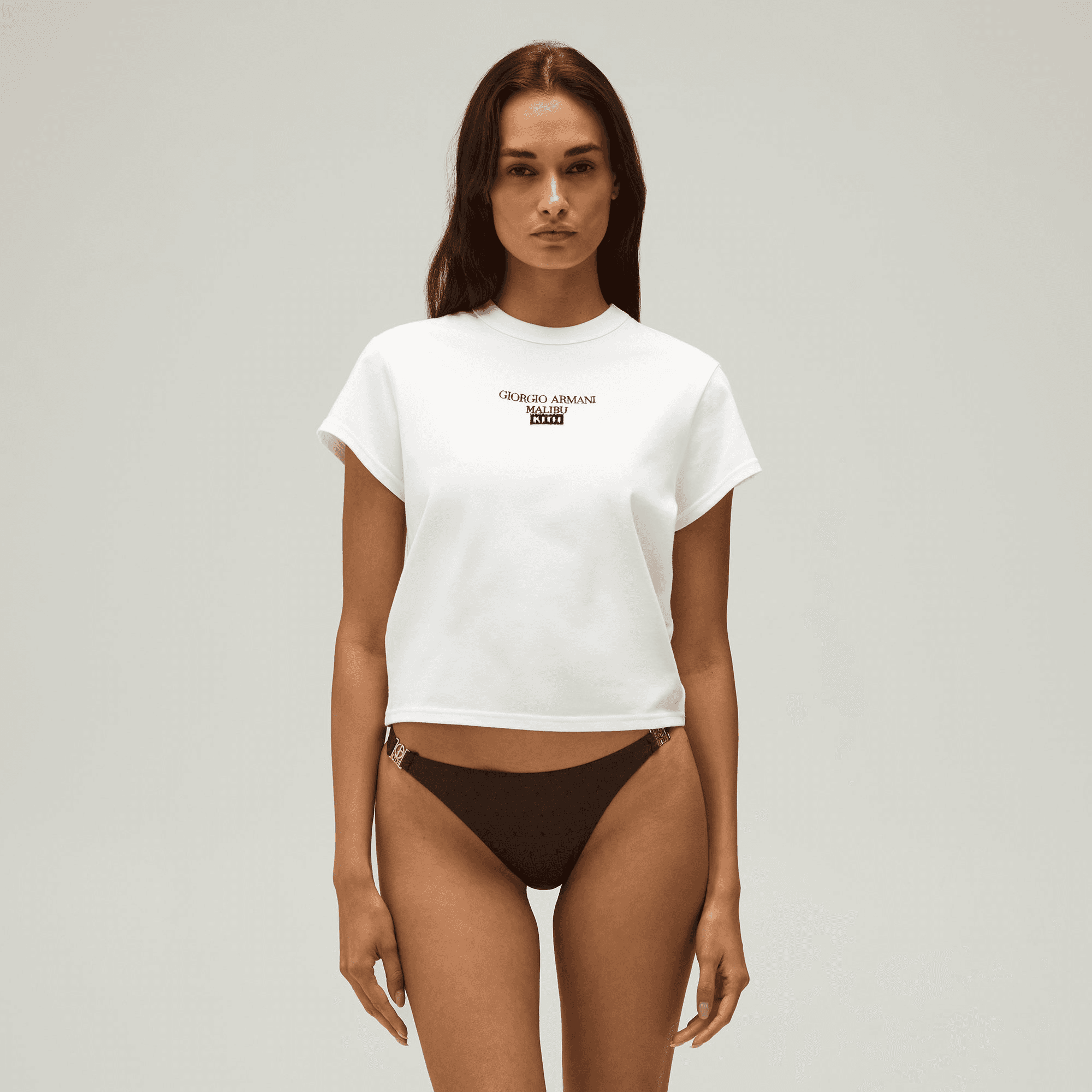 Giorgio Armani & Kith Women Malibu Mulberry Tee - White — Image 6