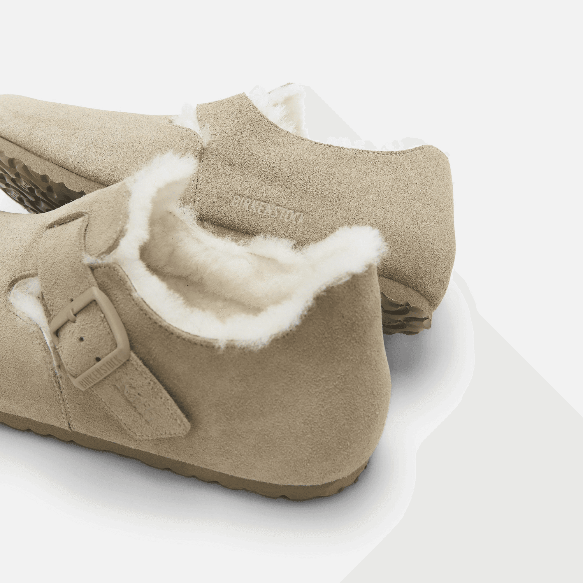 Kith Women for Birkenstock London Shearling - Faded Khaki — Image 2