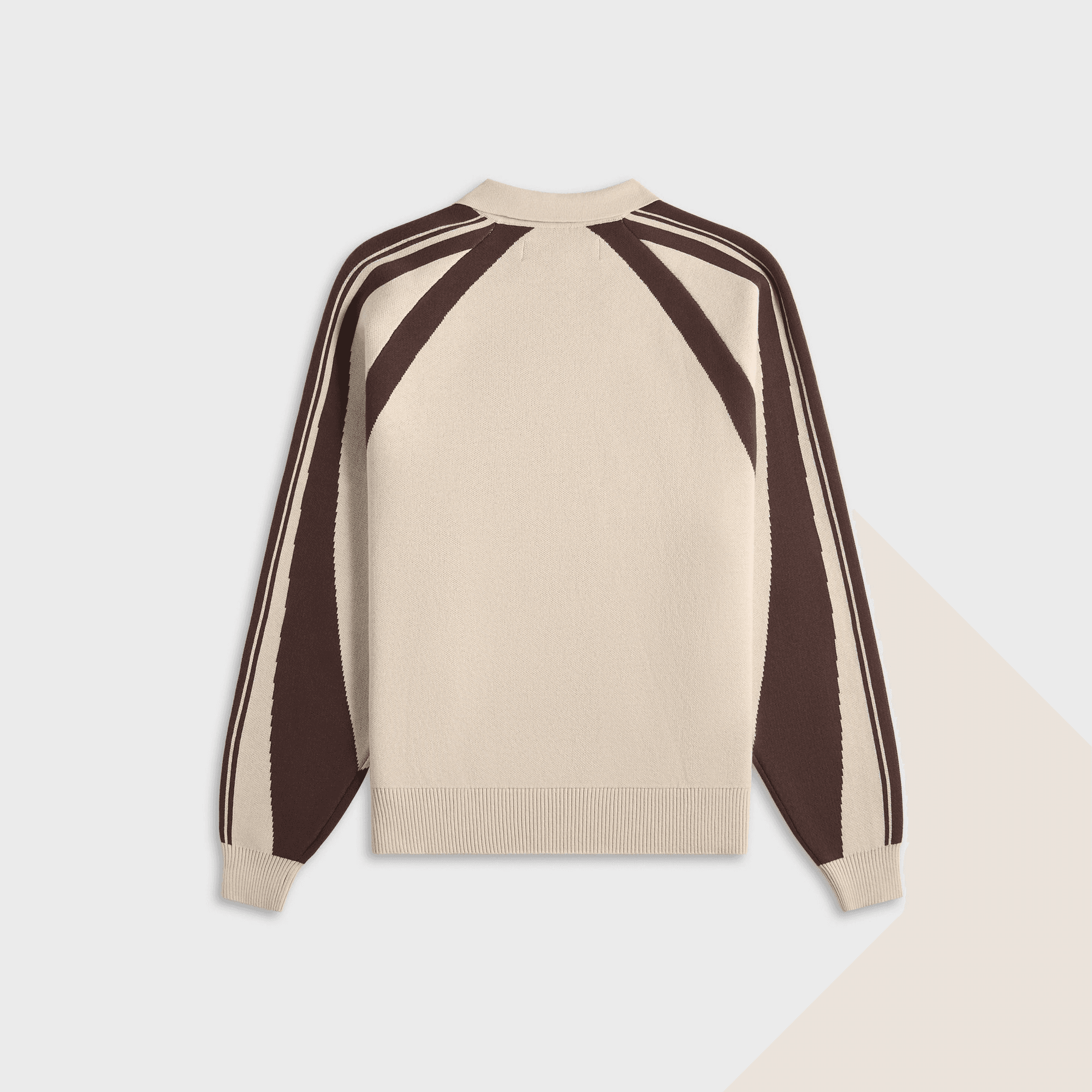 Metalwood Knit Football Top - Cream — Image 3