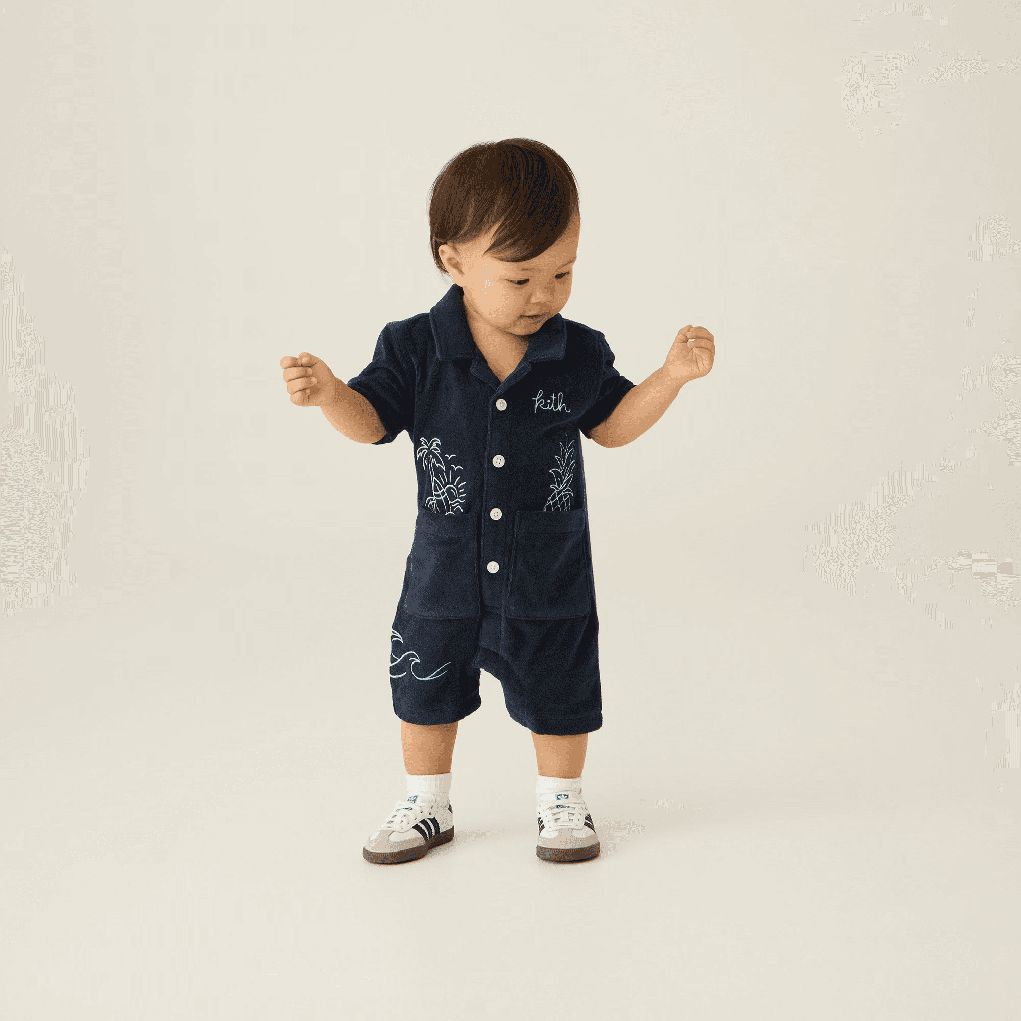 Kith Baby Novelty Terry Belmont Coverall - Nocturnal — Image 5