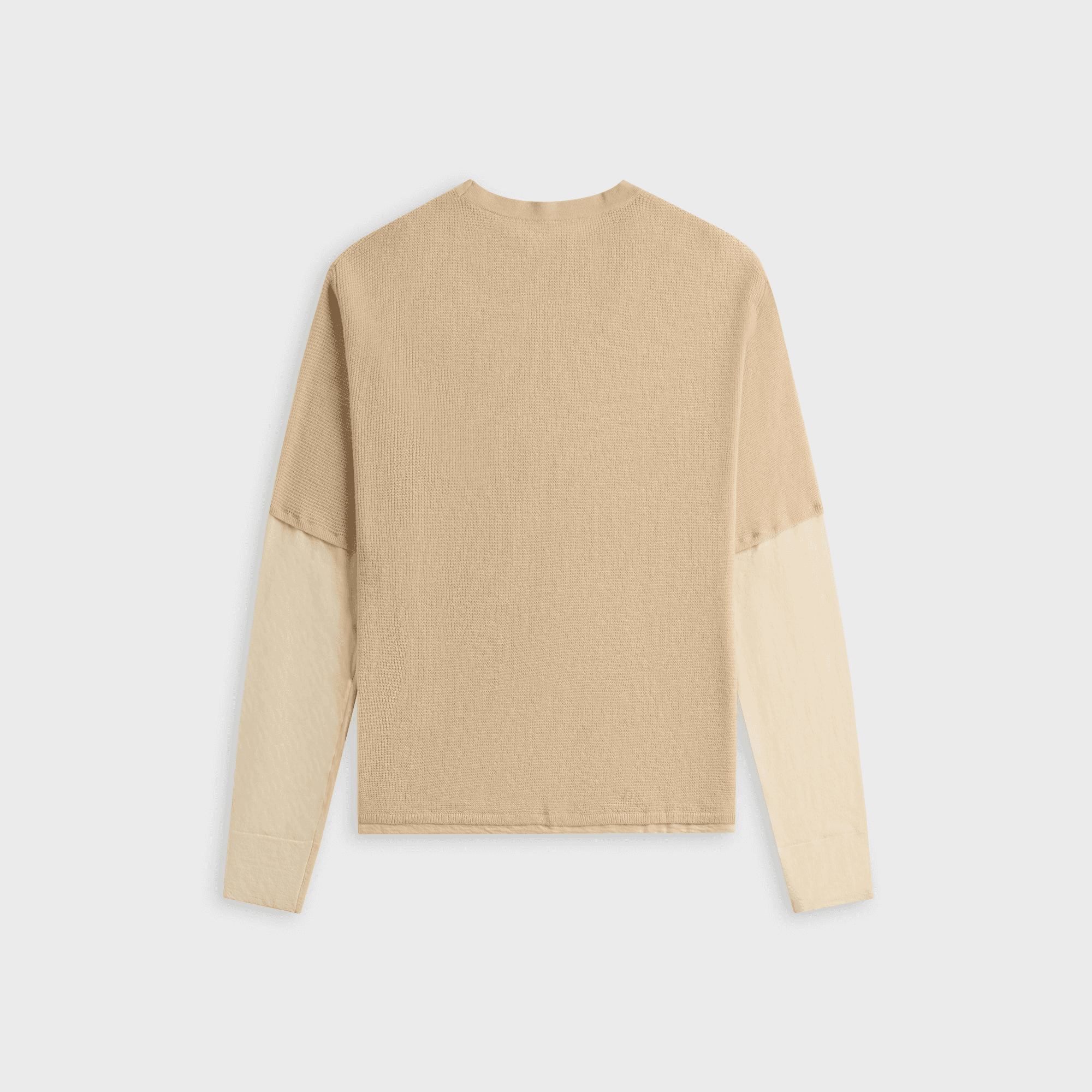 ADRIAN CASHMERE Kai Double Layer top - Cream — Image 2