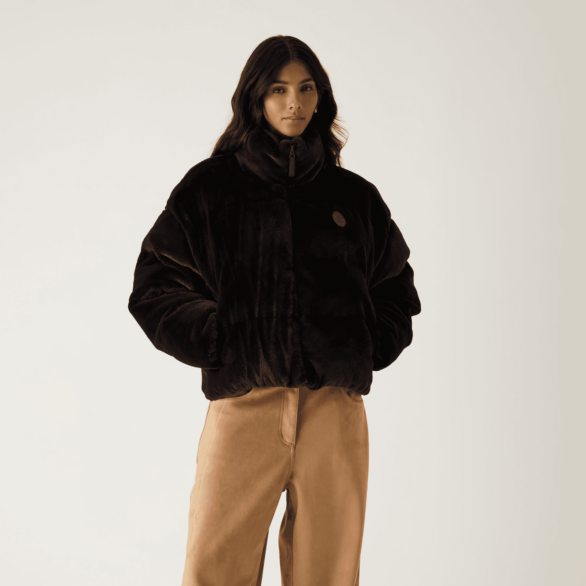 Kith Women Wynne Teddy Fur Puffer - Incognito — Image 6