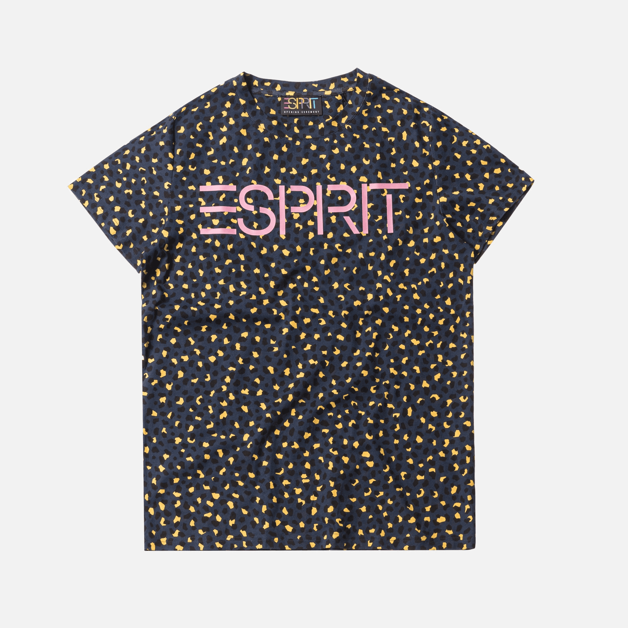 OC x Esprit Logo Tee - Navy / Leopard