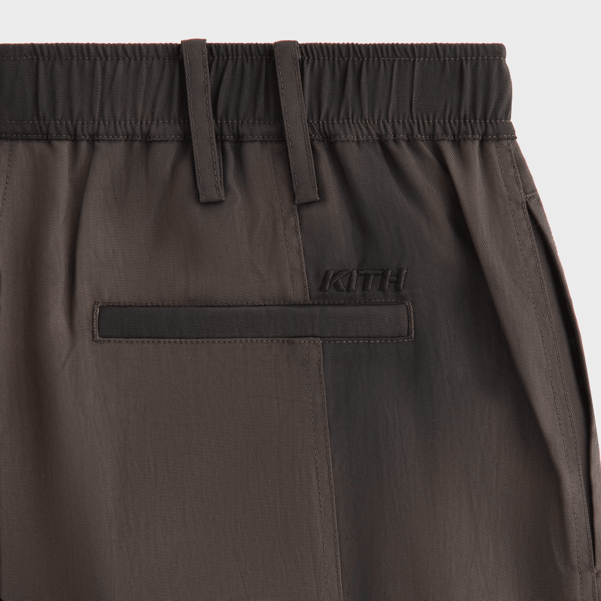 Kith Women Beyla Washed Nylon Shorts - Black — Image 2