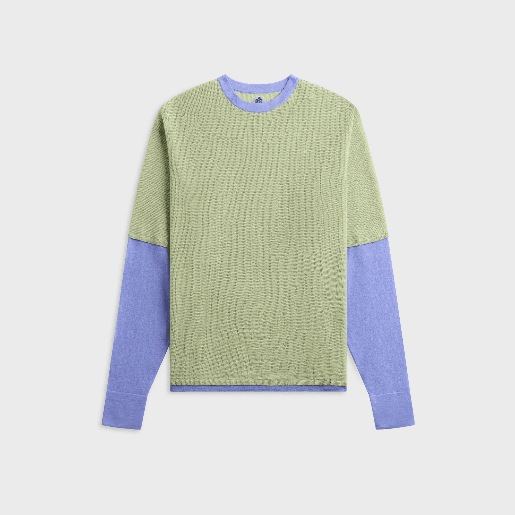 ADRIAN CASHMERE Double Layer - Sage / Lavender - Image 1