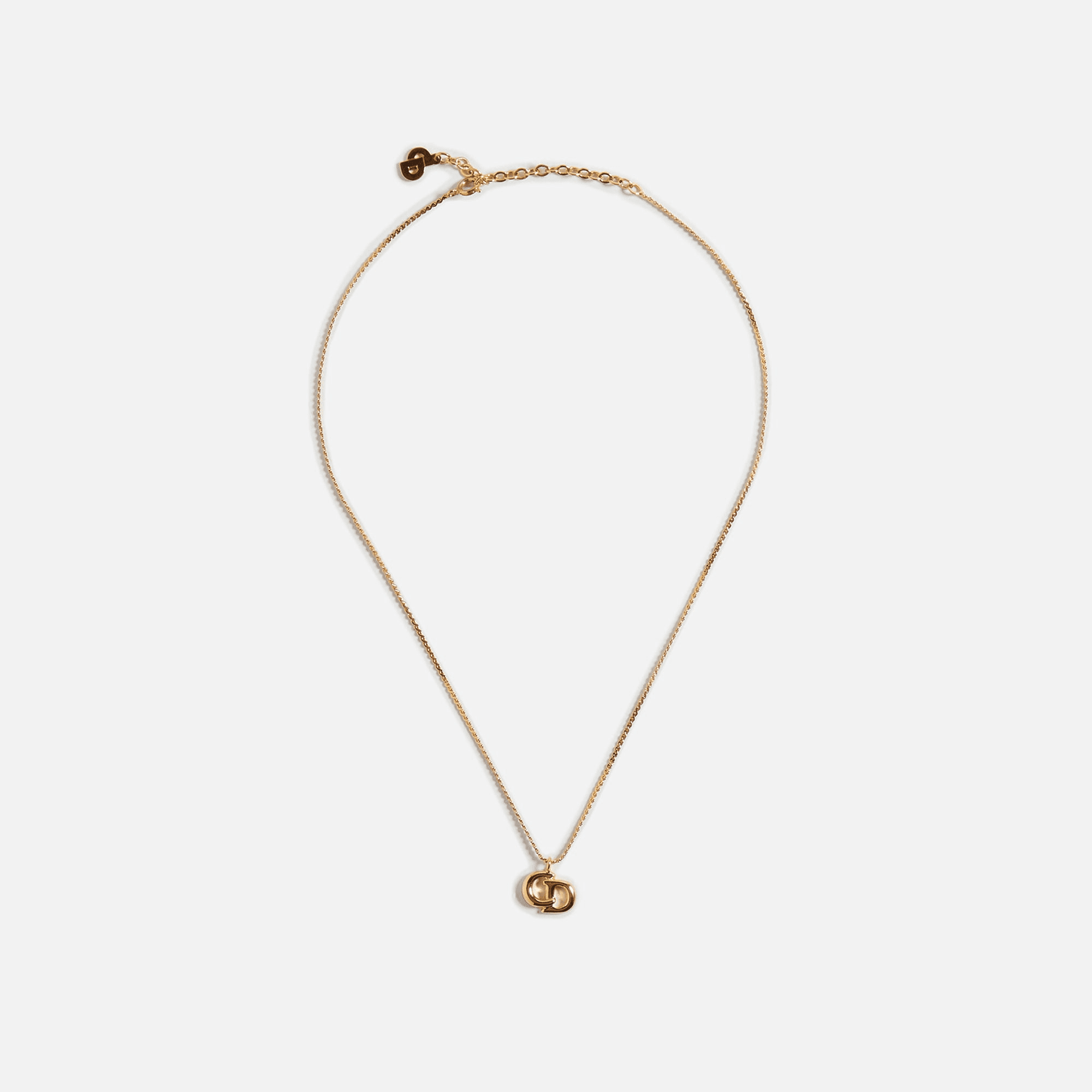WGACA Dior CD Necklace - Gold