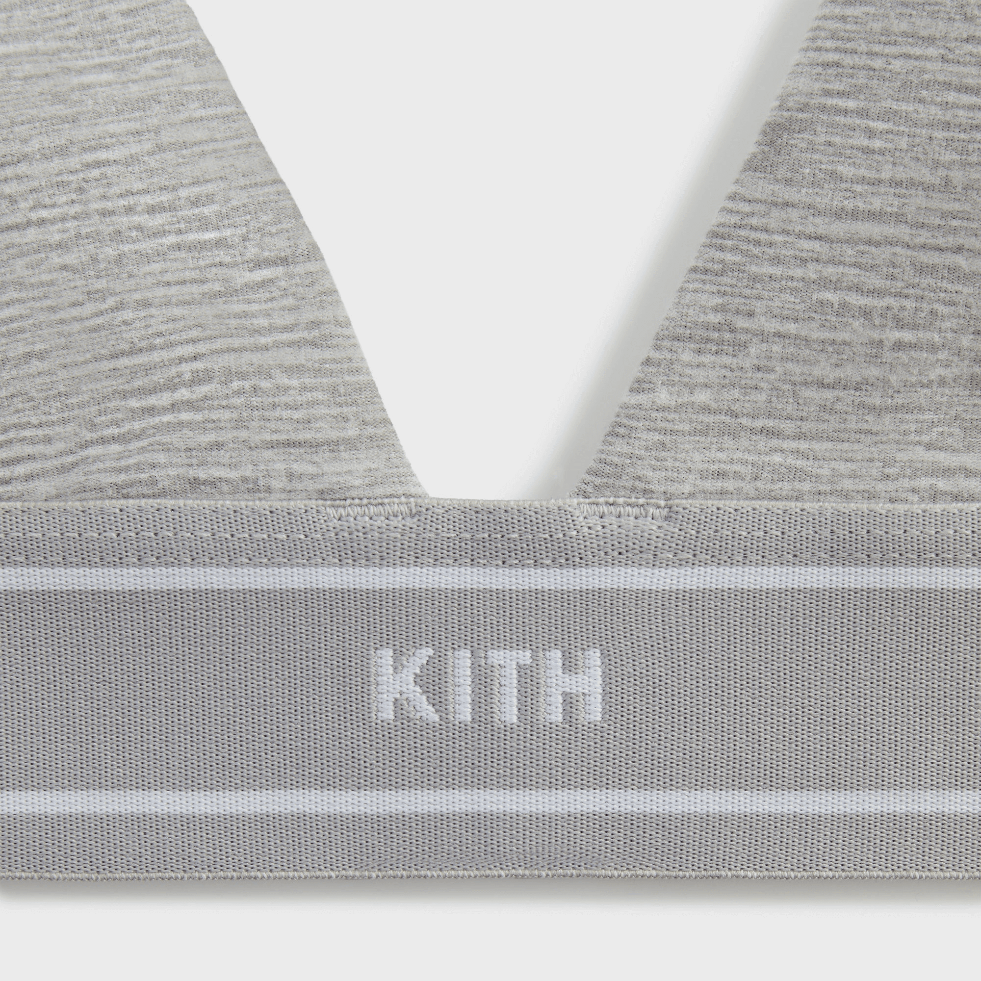 Kith Women Cay Plunge Active Bra - Cool Heather Grey — Image 3