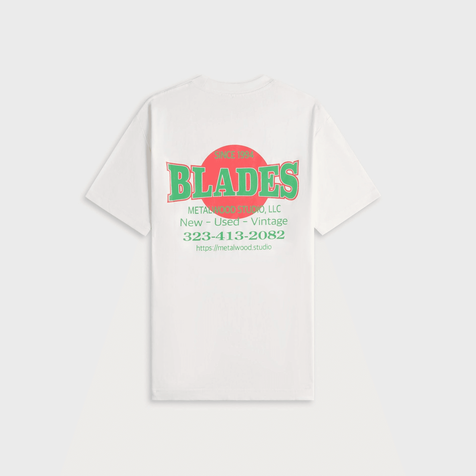 Metalwood Blades Gym Tee - White — Image 3