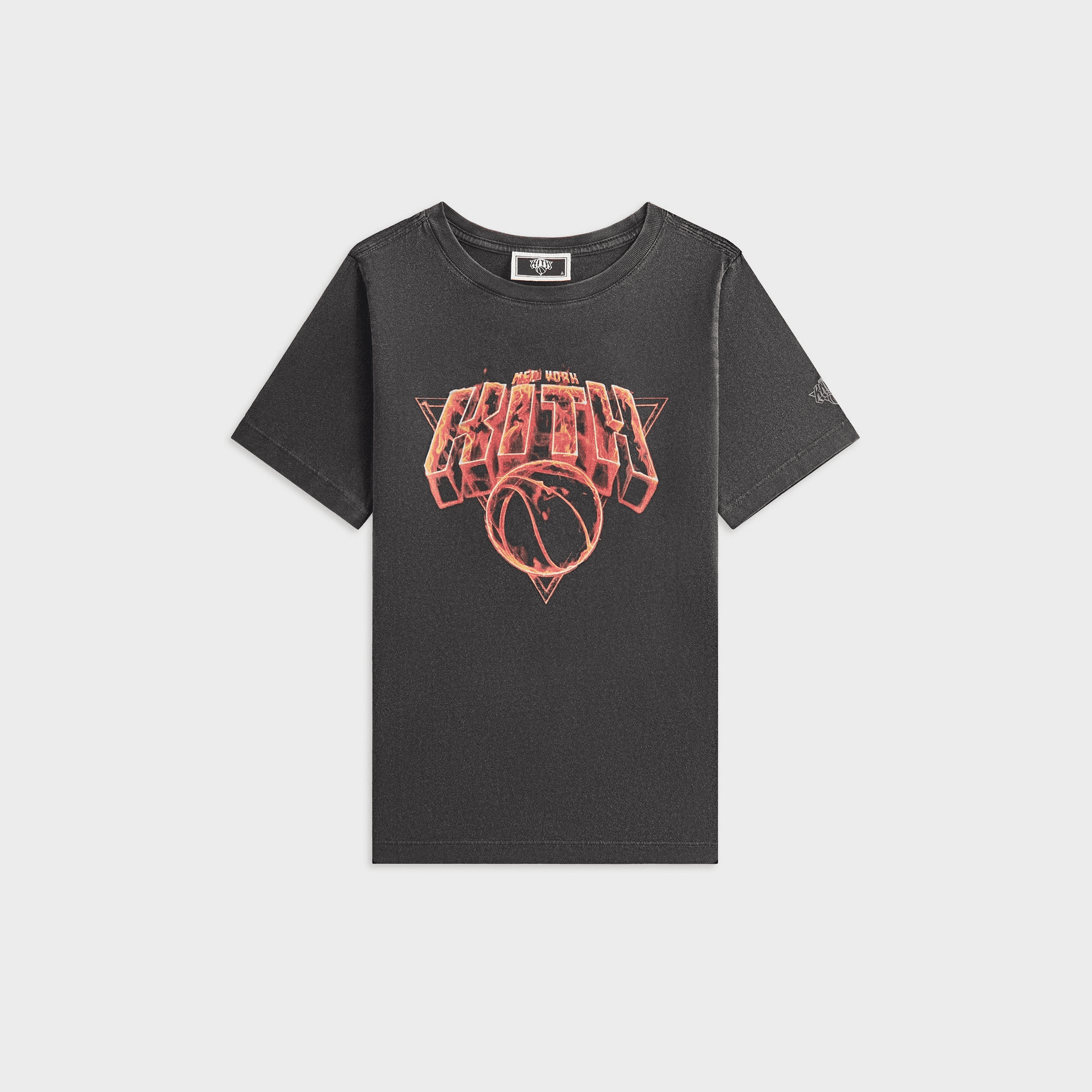 Kith Kids for the New York Knicks Vintage Fire Tee - Black