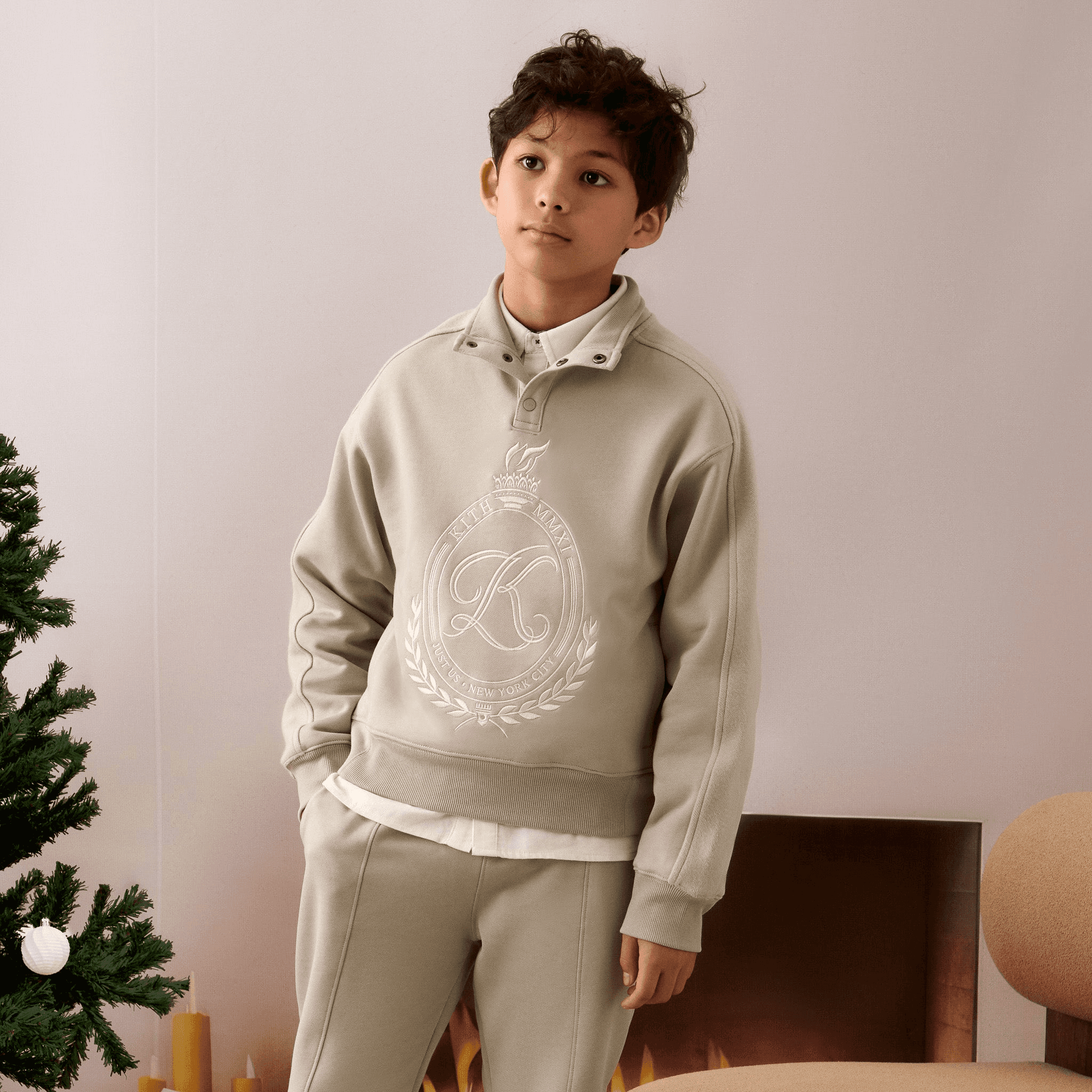 Kith Kids Hunter Pullover - Plaster — Image 5