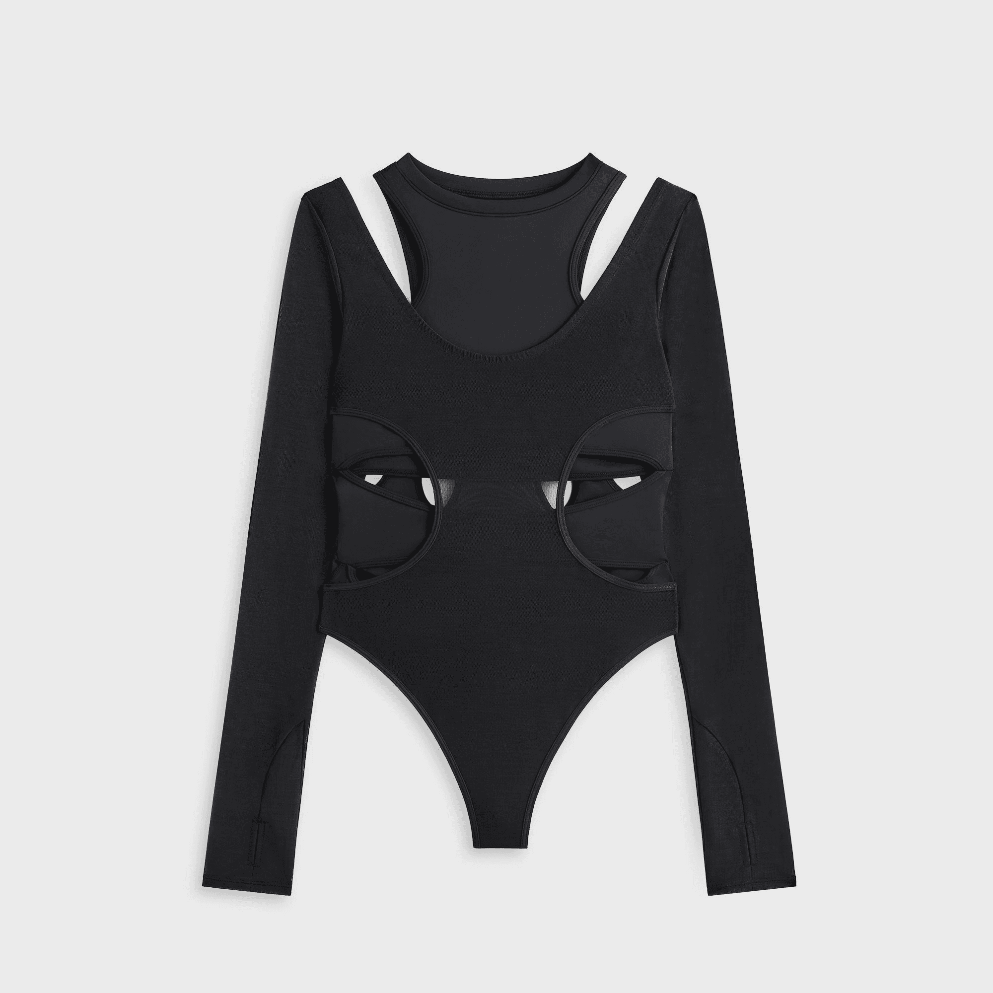 Lisa for Kith Women Lynx Layered Bodysuit - Black