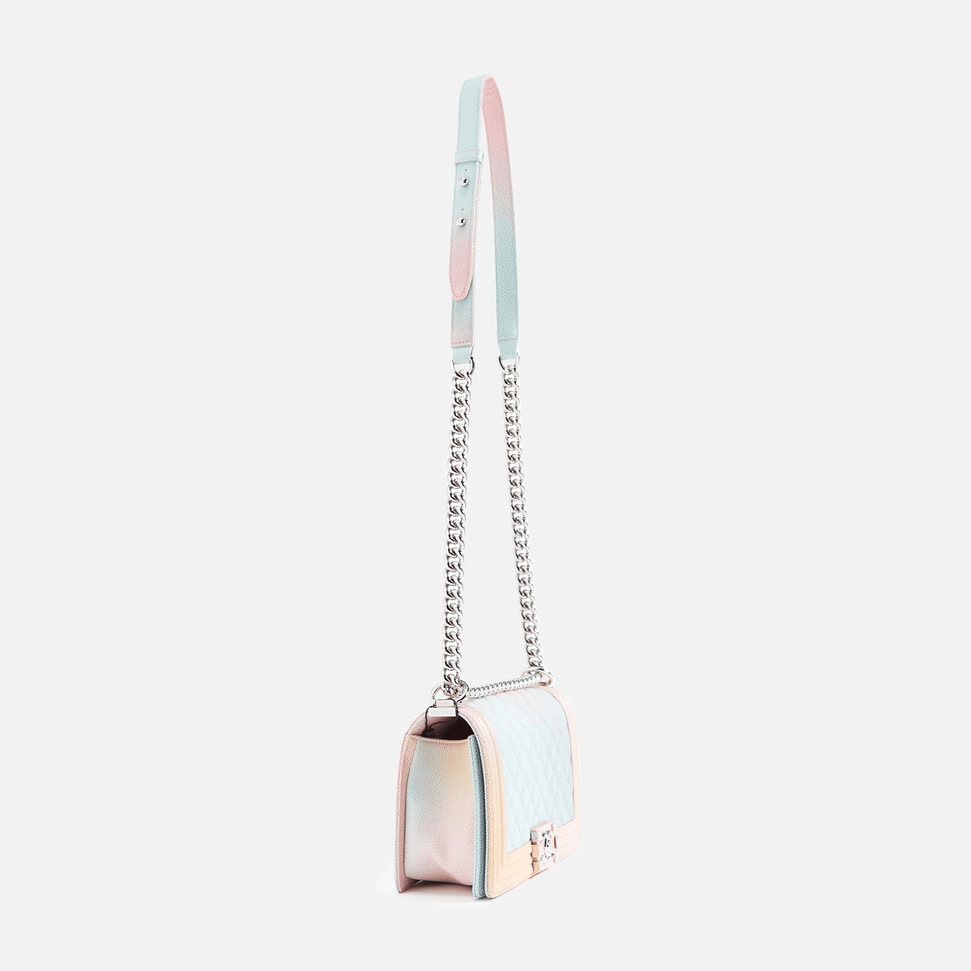 WGACA Chanel Caviar Rainbow Boy Bag - Multi — Image 6
