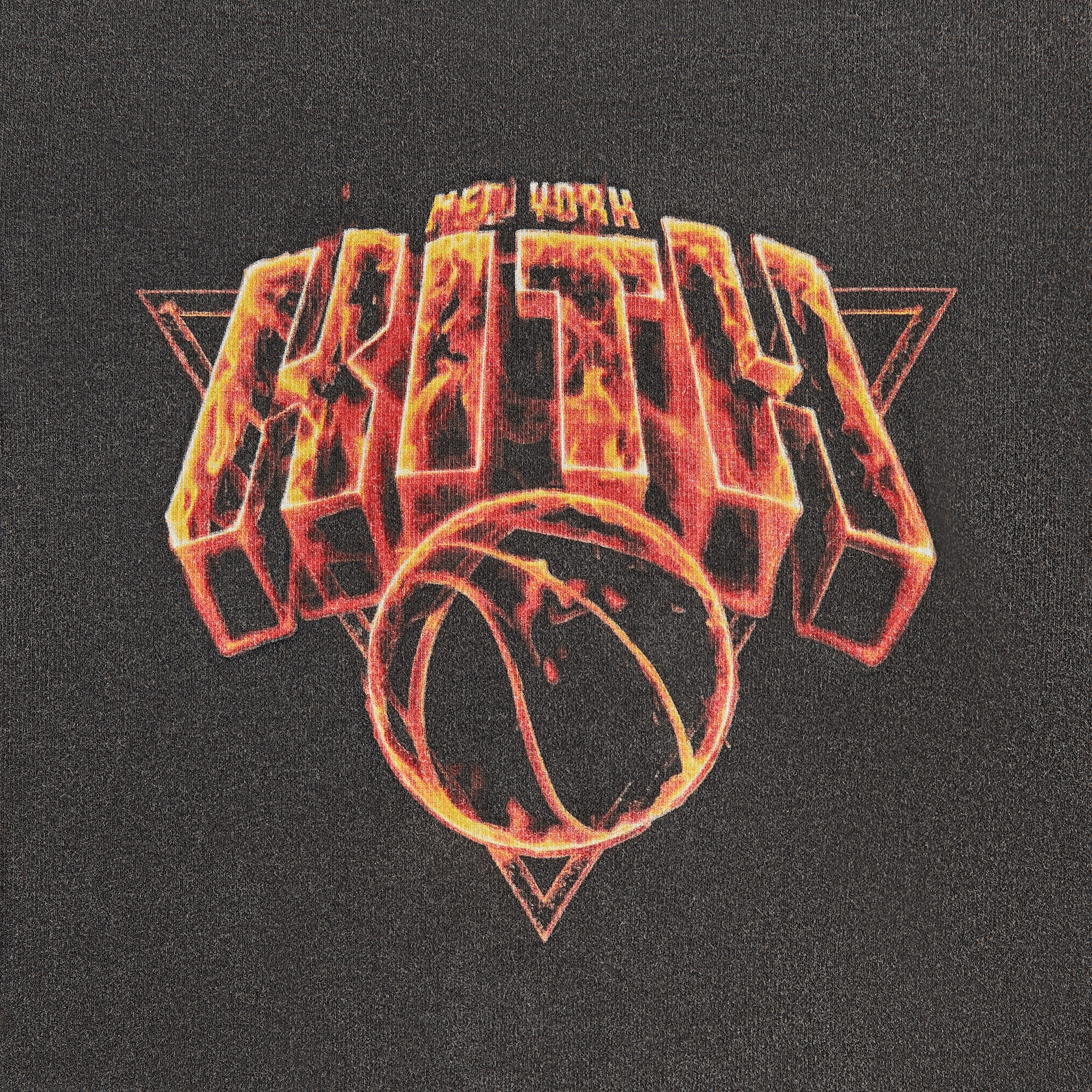 Kith Baby for the New York Knicks Vintage Fire Bodysuit - Black — Image 4