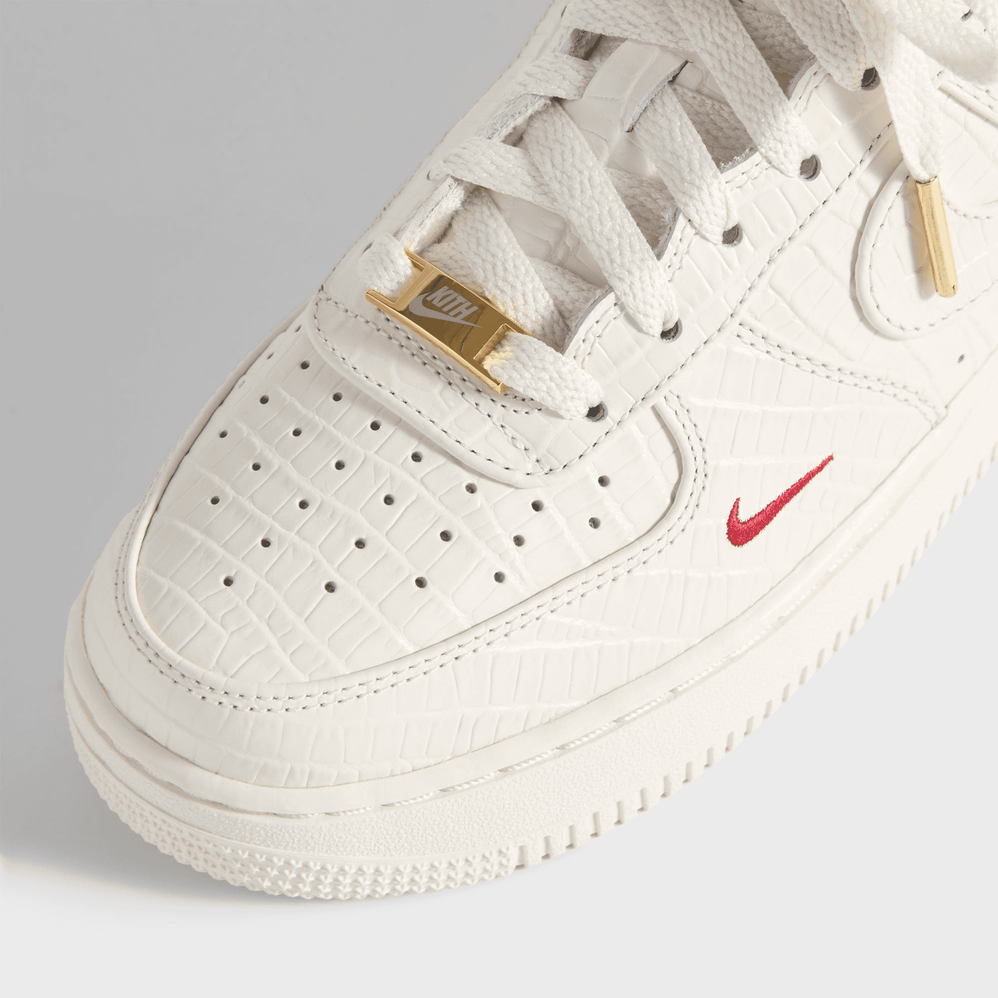 Kith for Nike GS Air Force 1 - Phantom / Black Spruce / Varsity Red — Image 3