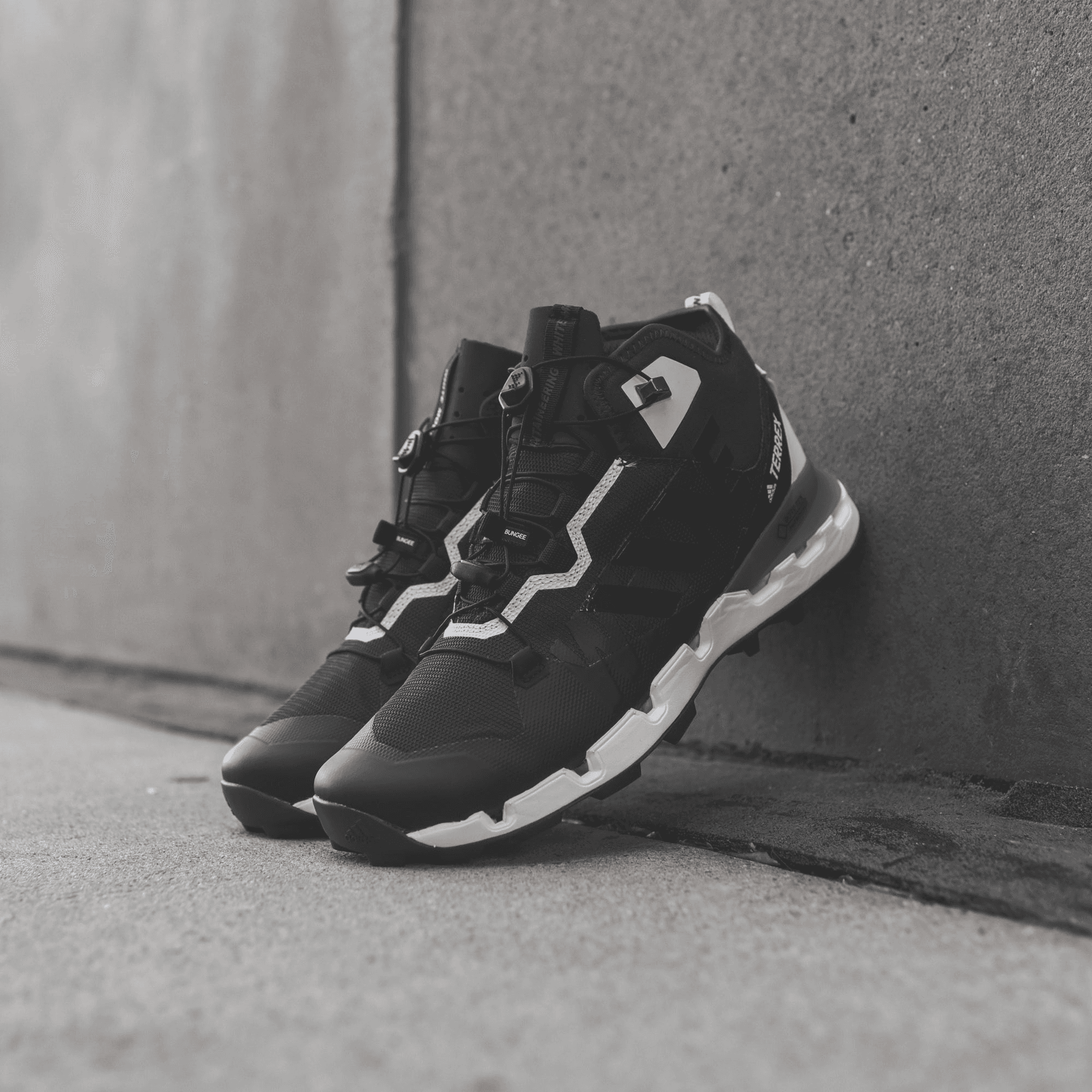 adidas Consortium x White Mountaineering Terrex Fast - Black / White — Image 3