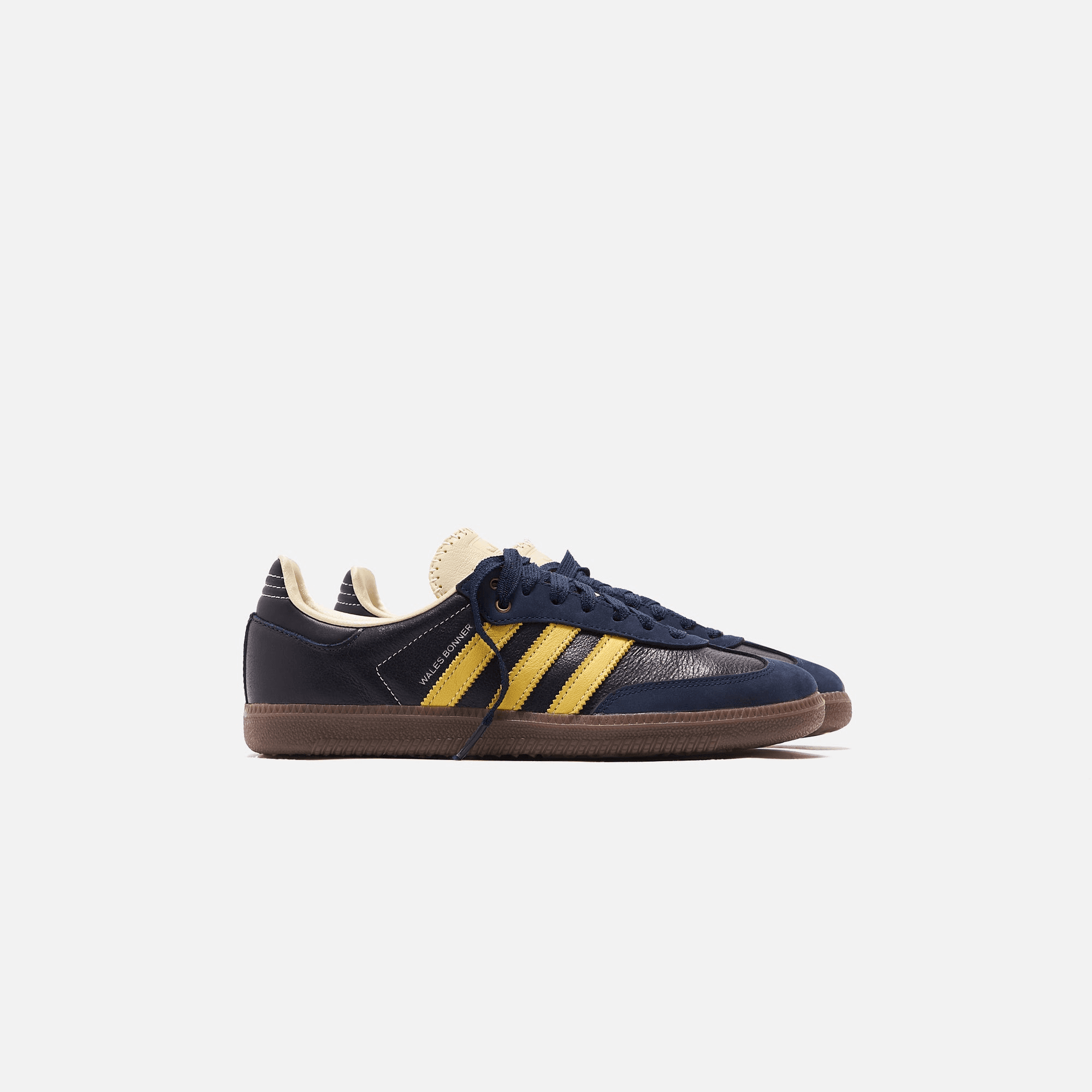 adidas Consortium Wales Bonner Samba - Collegiate Navy / Cream White / Yellow — Image 4