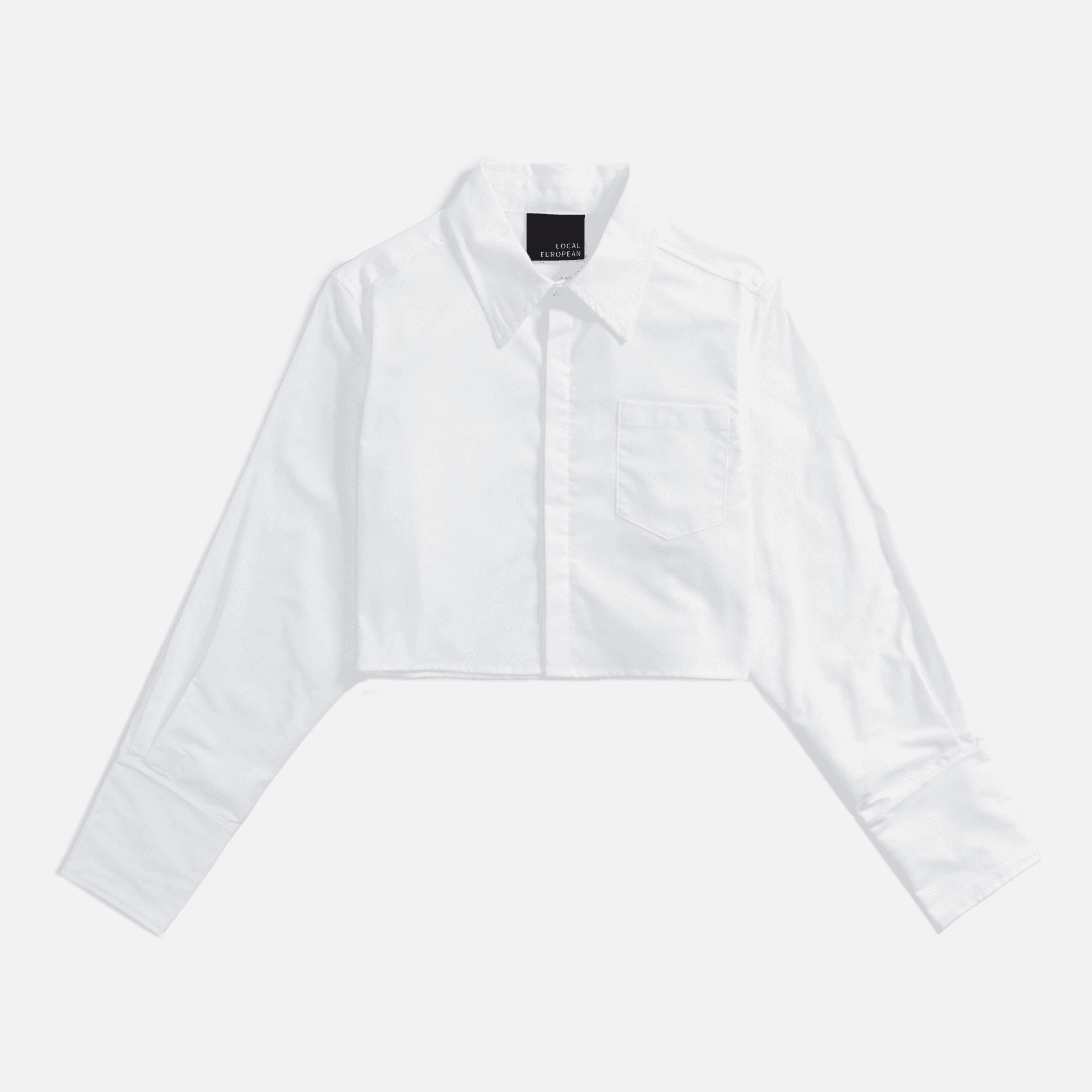 Local European Jordi Cropped Shirt - White - Image 1