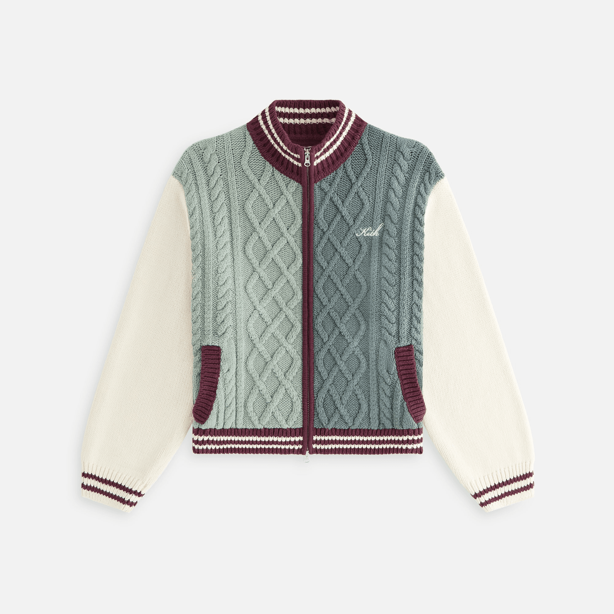 Kith Women Wyler Blocked Full Zip Sweater - Virtue