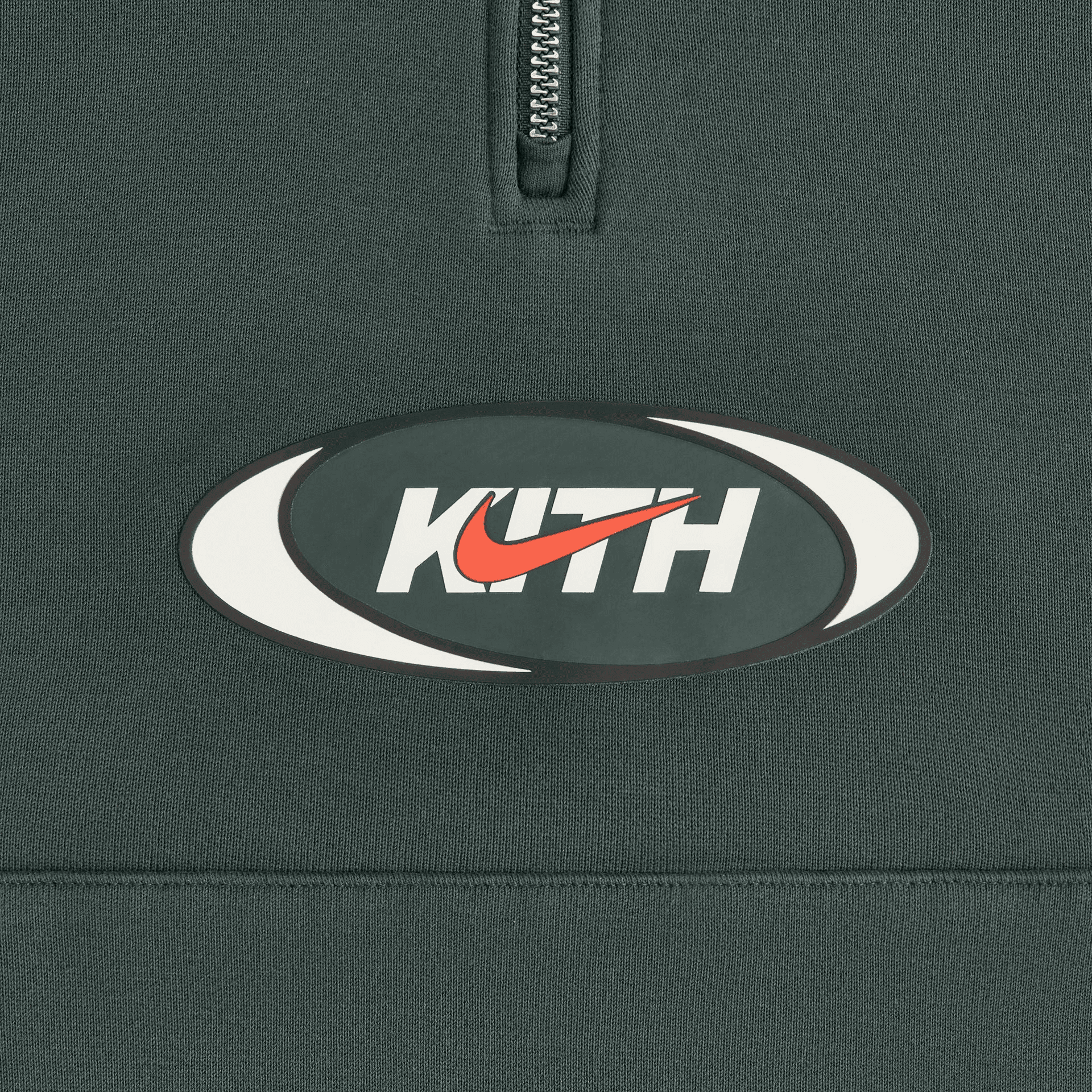 Kith Kids for Nike Quarter Zip Hoodie - Black Spruce — Image 4
