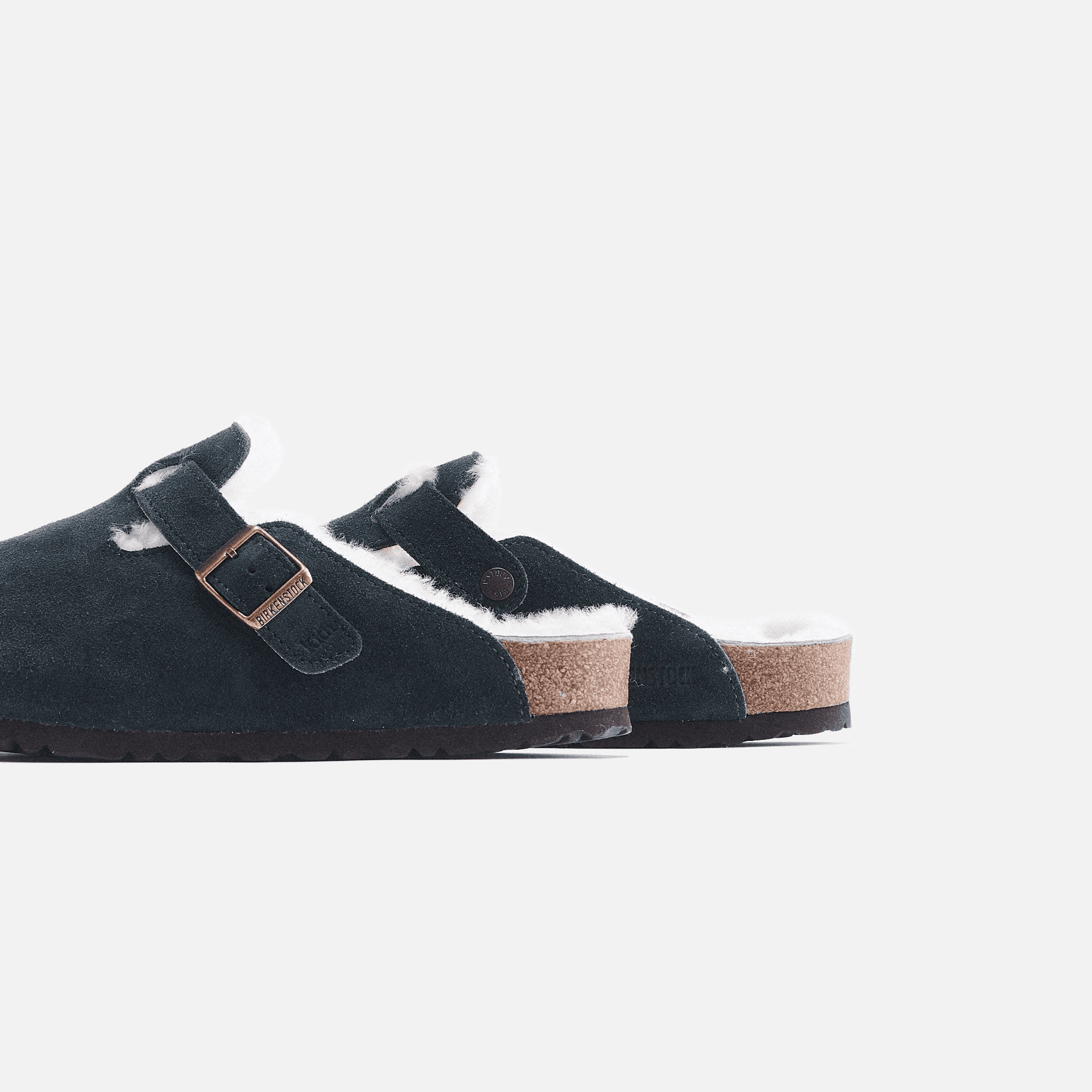 Kith Women for Birkenstock Boston Shearling - Scarab Green — Image 5