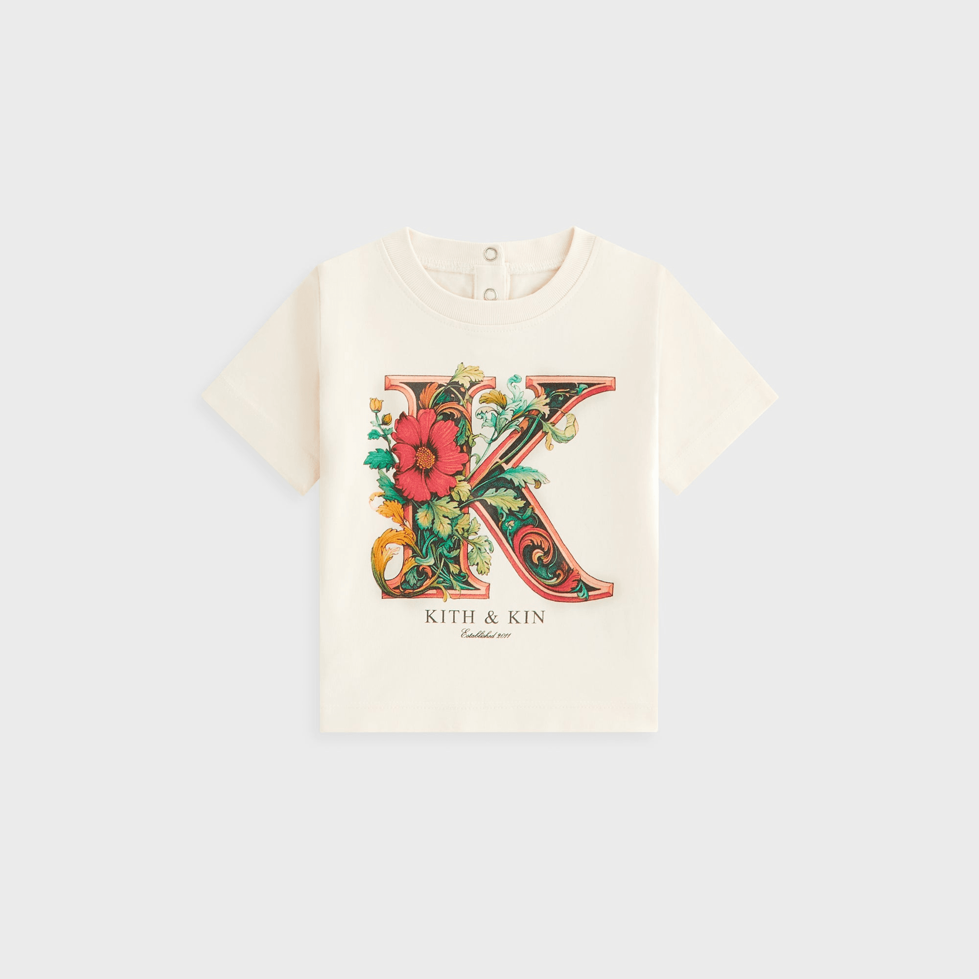Kith Baby Floral K Tee - Sandrift
