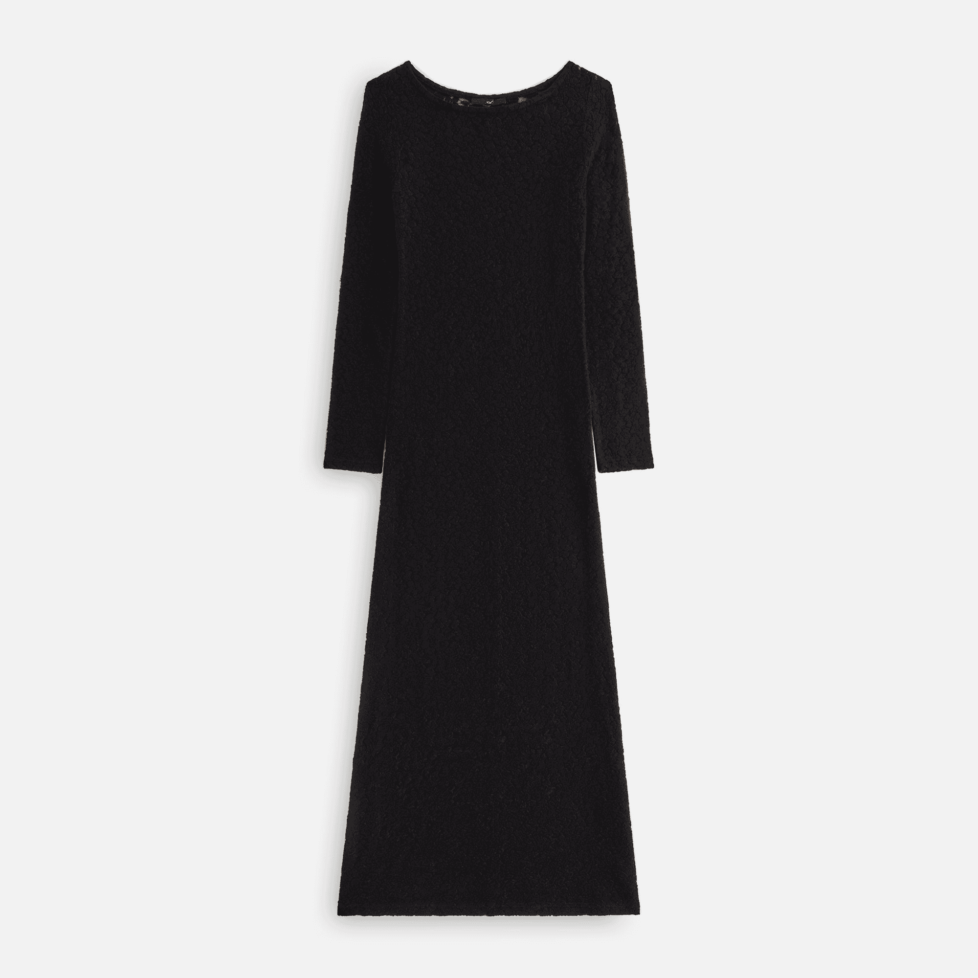 Kith Women Bailey Plush Lace Maxi Dress - Black