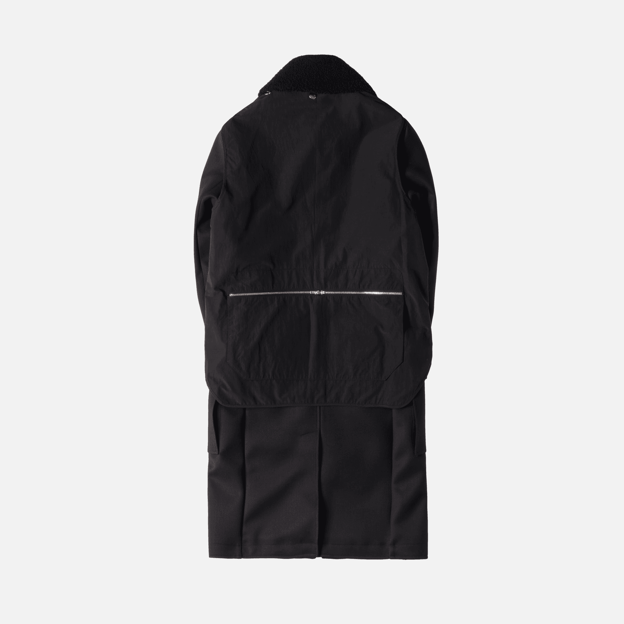 Tim Coppens Layered Trench Coat - Black — Image 2