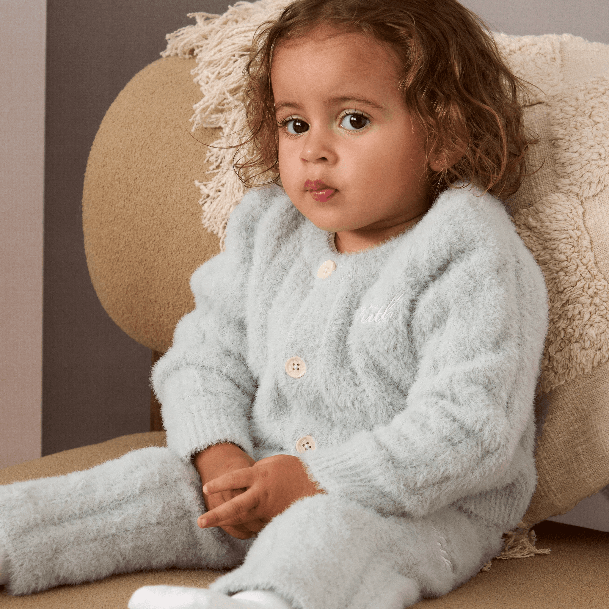 Kith Baby Mohair Cable Knit Cardigan - Palais — Image 2