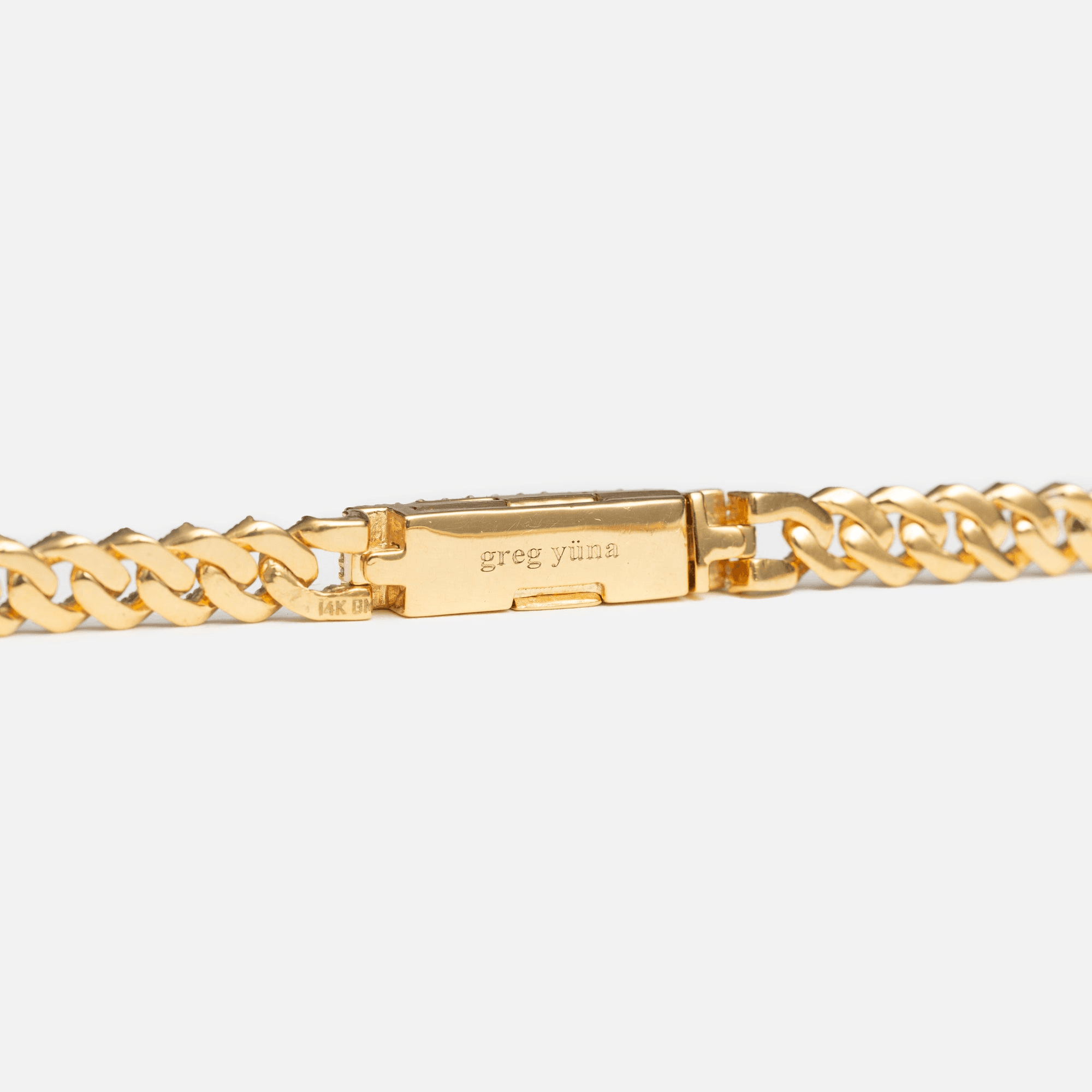 Greg Yuna Baby Cuban Chain 22 inches - Yellow Gold — Image 4