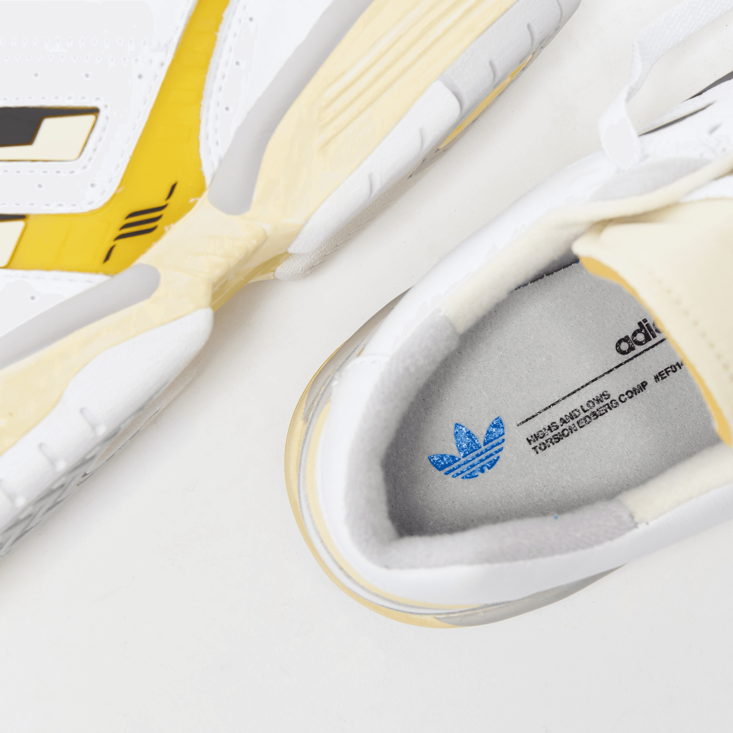 adidas Consortium Torsion Comp Hal - White / Yellow / Core Black — Image 2