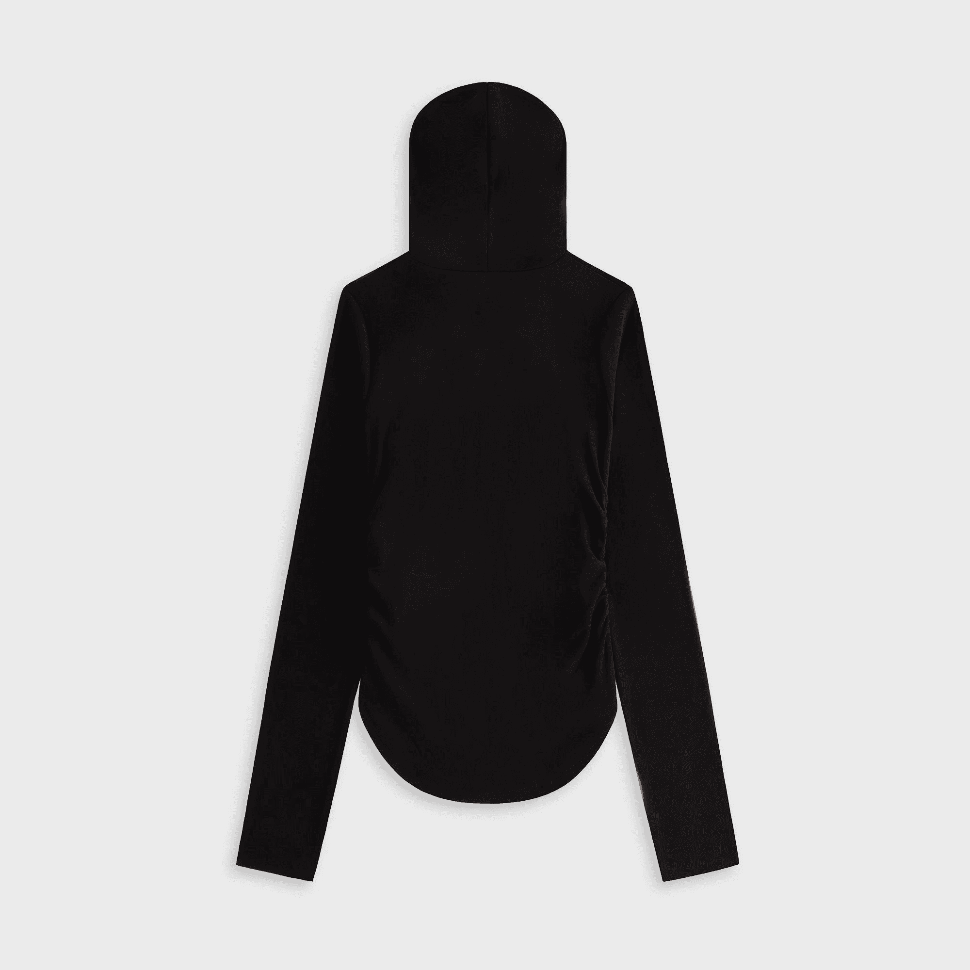 Lisa for Kith Women Sofi Ruched Hoodie - Black — Image 5