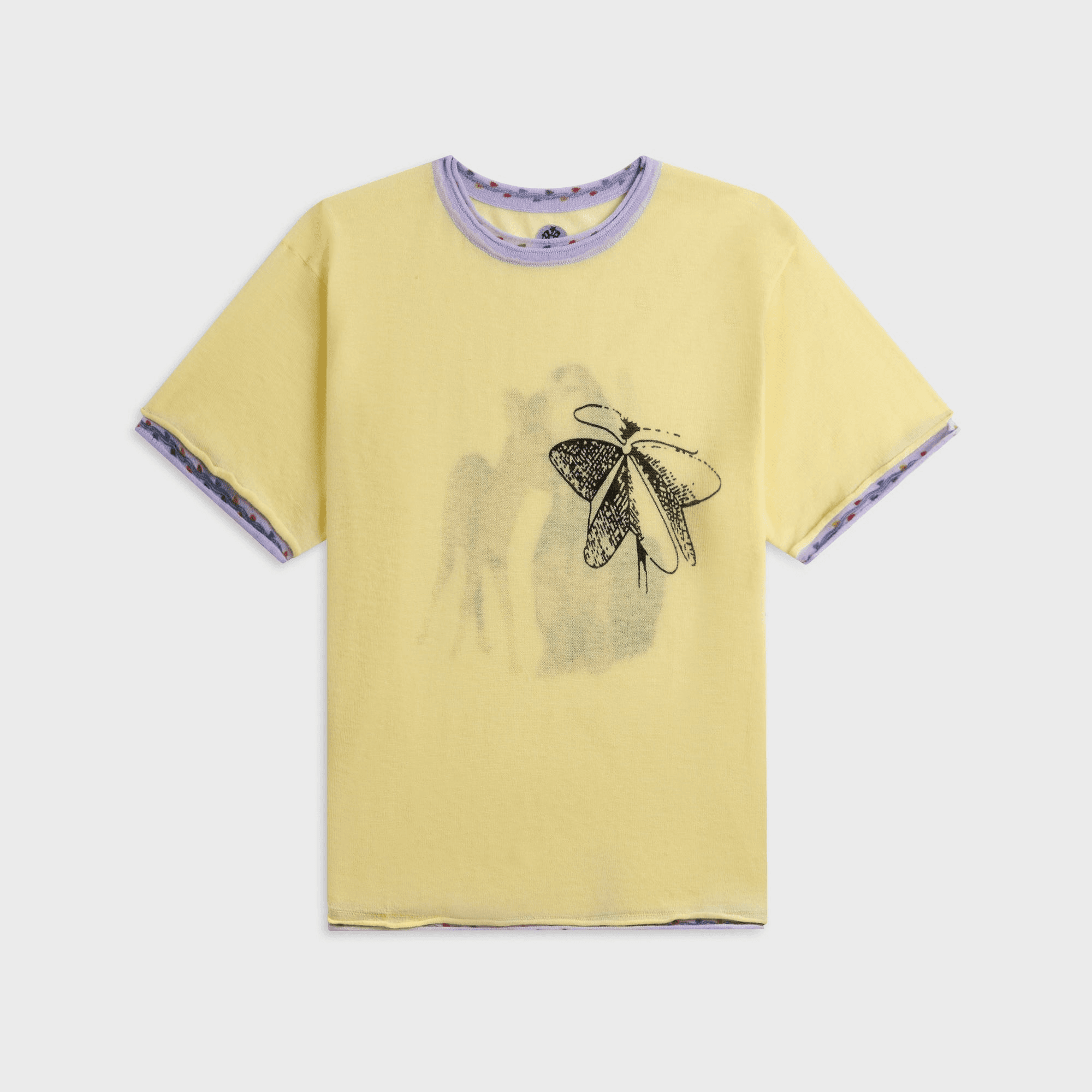 ADRIAN CASHMERE Symbiosis Tee - Yellow - Image 1