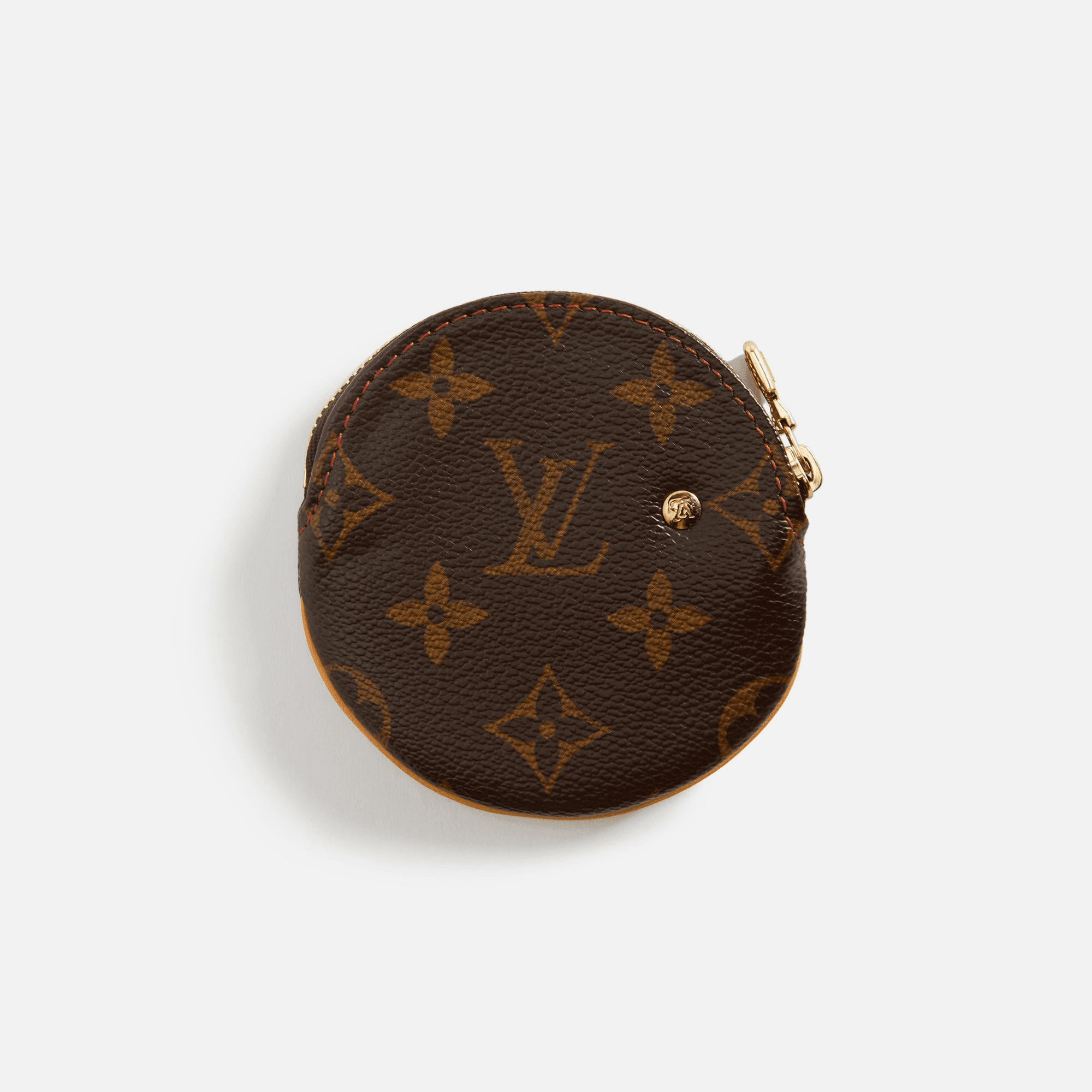 WGACA Louis Vuitton x Takashi Murakami Cherry Porte Monnaie Round Coin Purse - Brown — Image 2