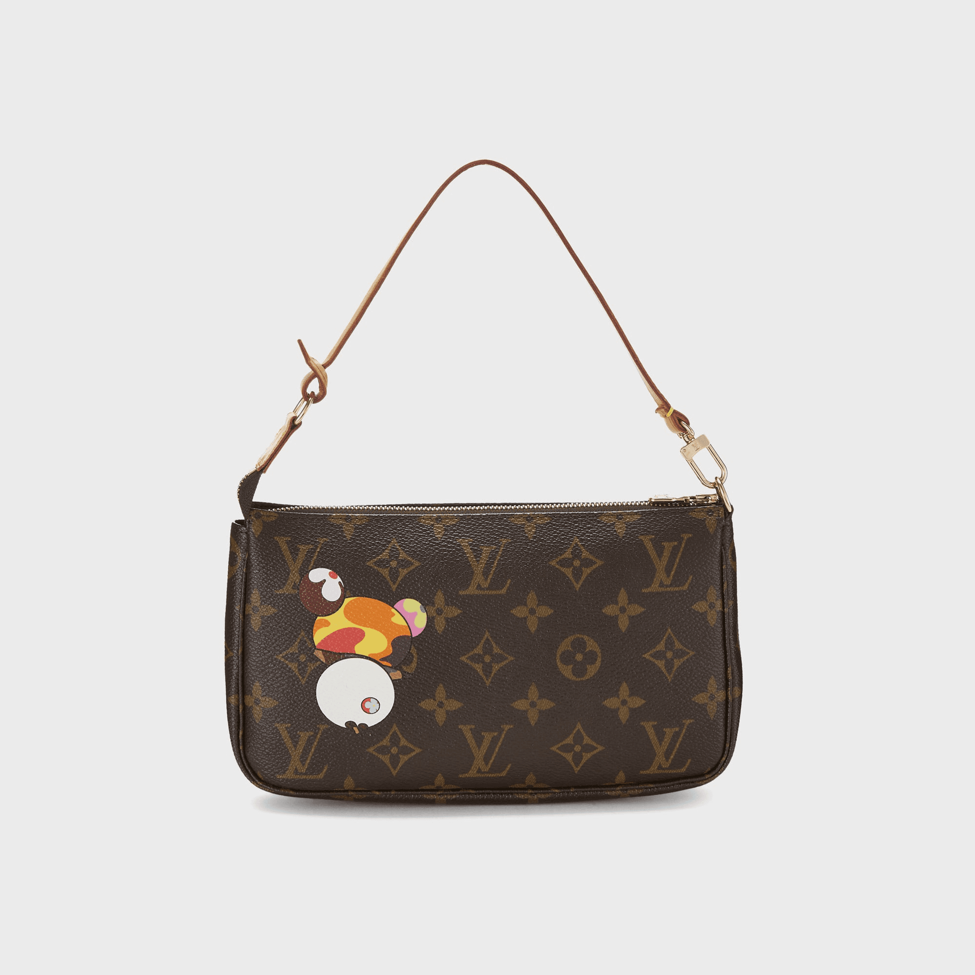 WGACA Louis Vuitton Murakami Panda Pochette Accessories V2 - Brown — Image 2