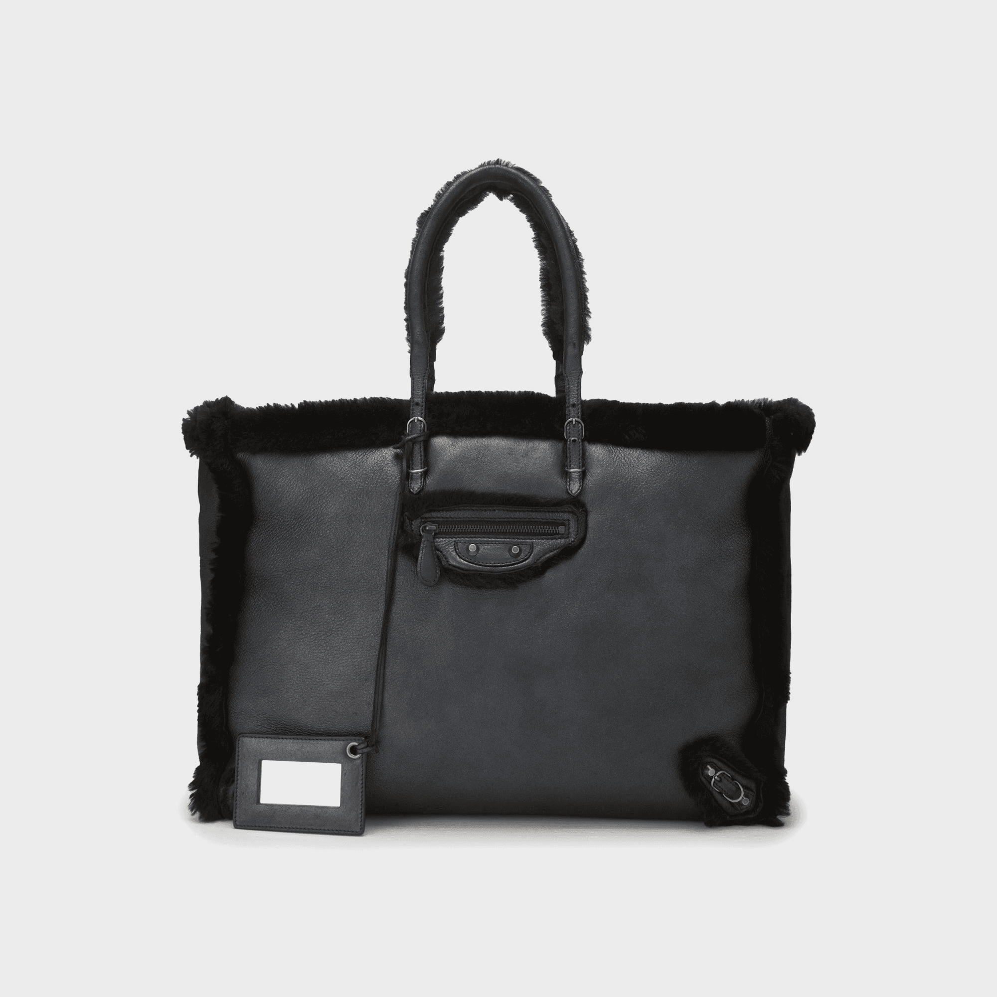 WGACA Balenciaga Shearling Papier A4 Large - Black