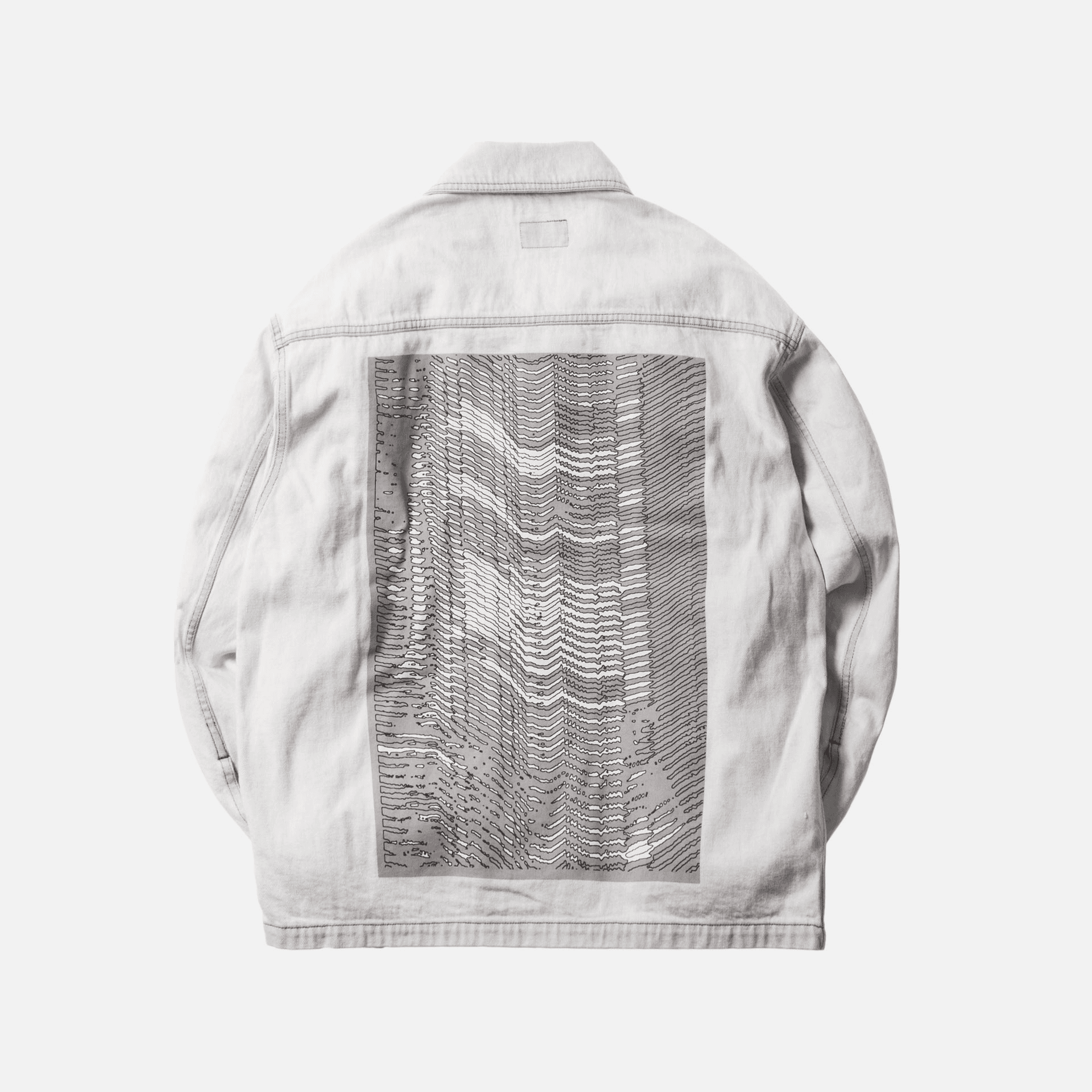 Cav Empt Noise Denim Jacket - Bleach White — Image 2